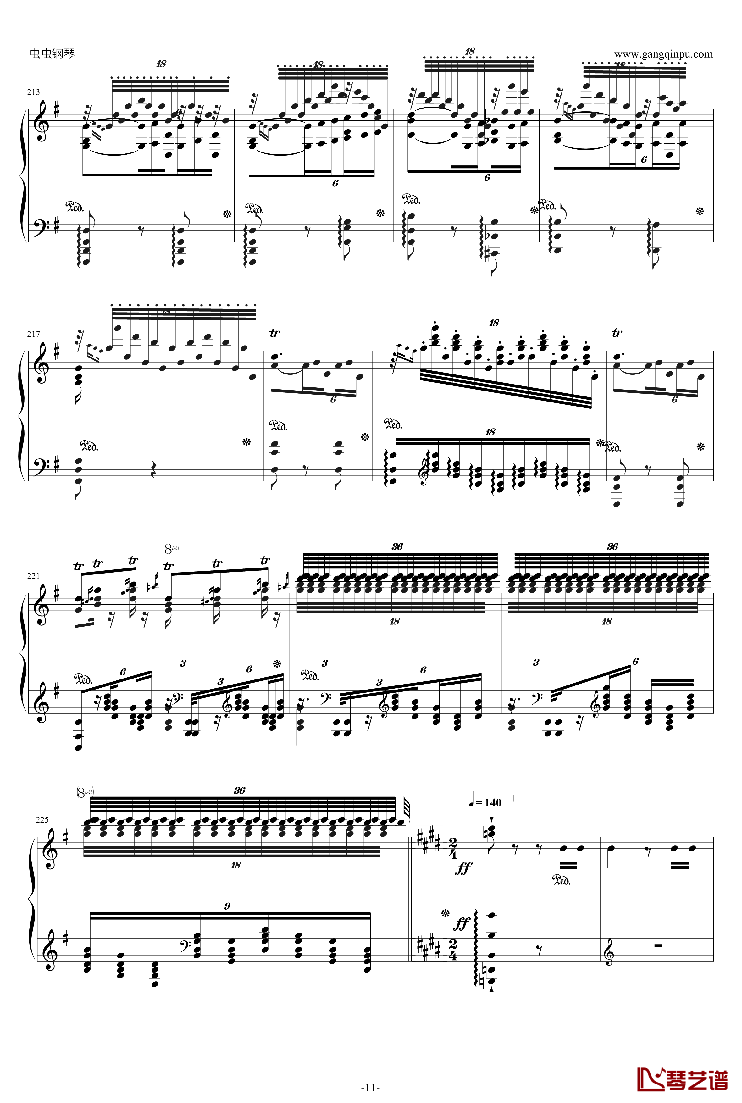威廉·退尔序曲钢琴谱-李斯特S.55211