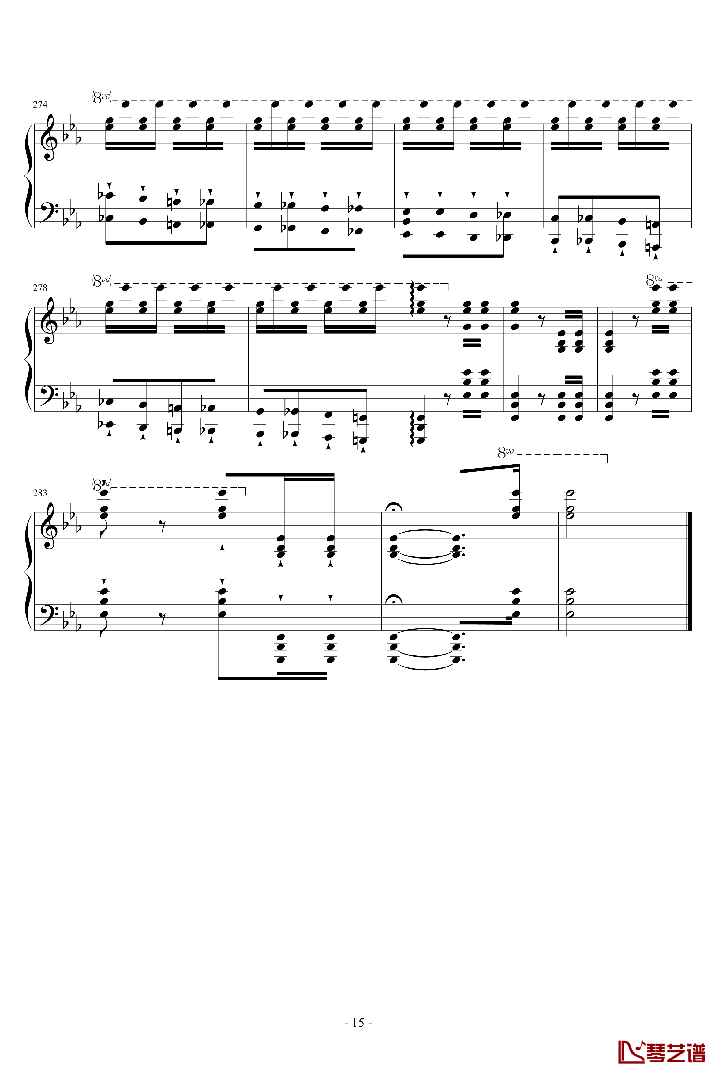 半音阶华丽足尖舞钢琴谱-大加洛普舞曲-李斯特15