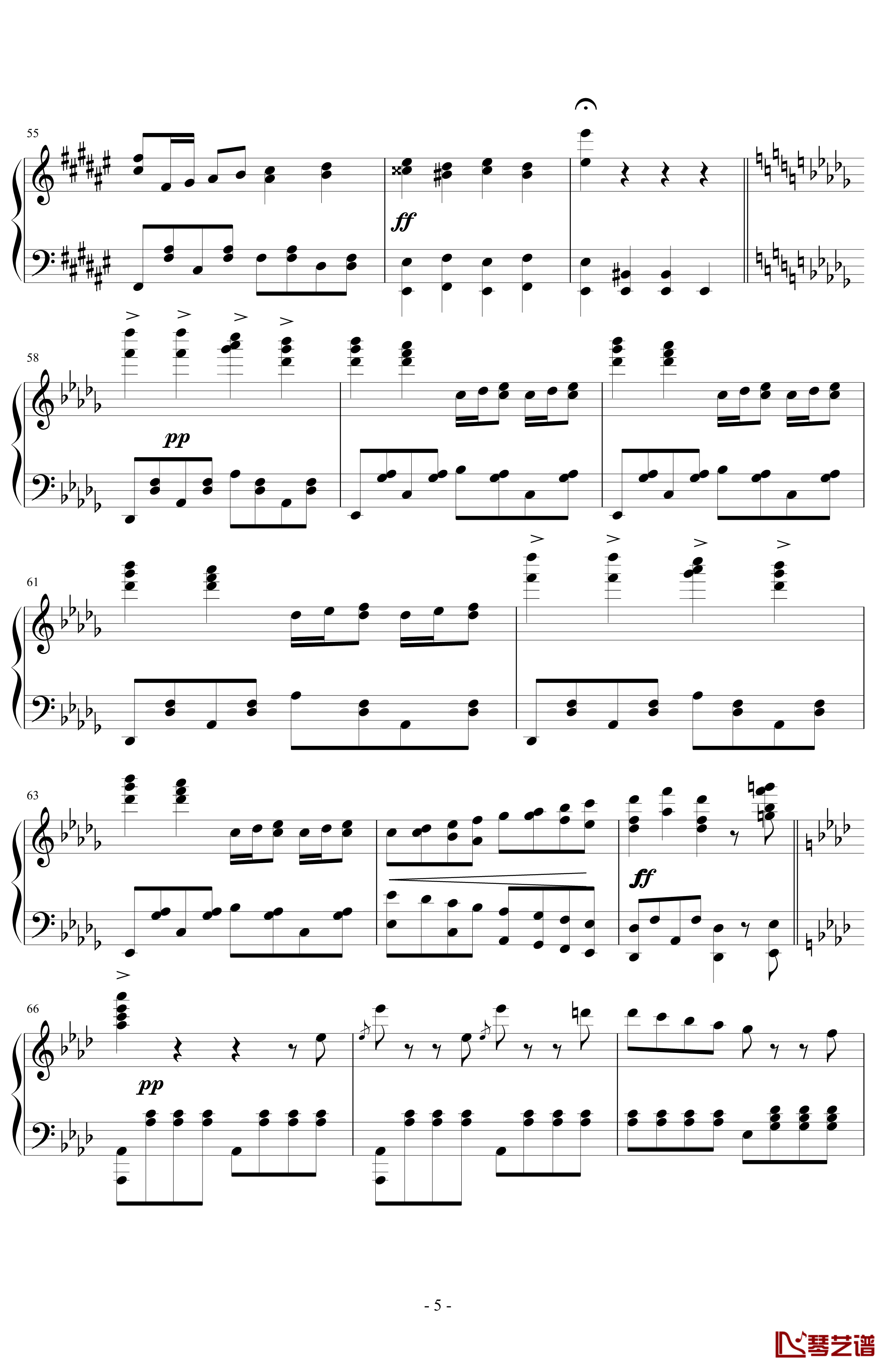 闲聊波尔卡钢琴谱-约翰·施特劳斯5