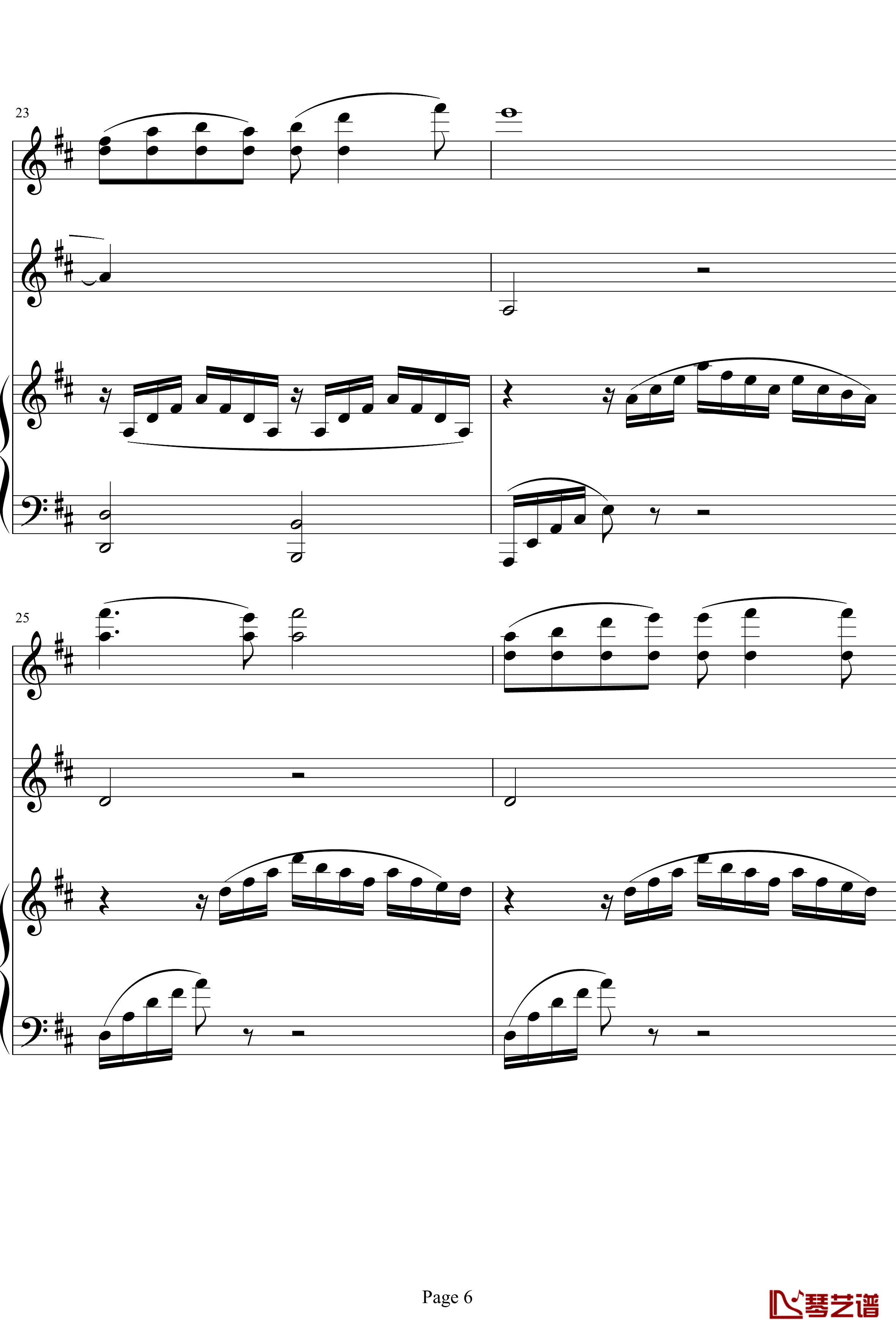 珍珠钢琴谱-钢琴、小提琴、大提琴三重奏-项道荣6