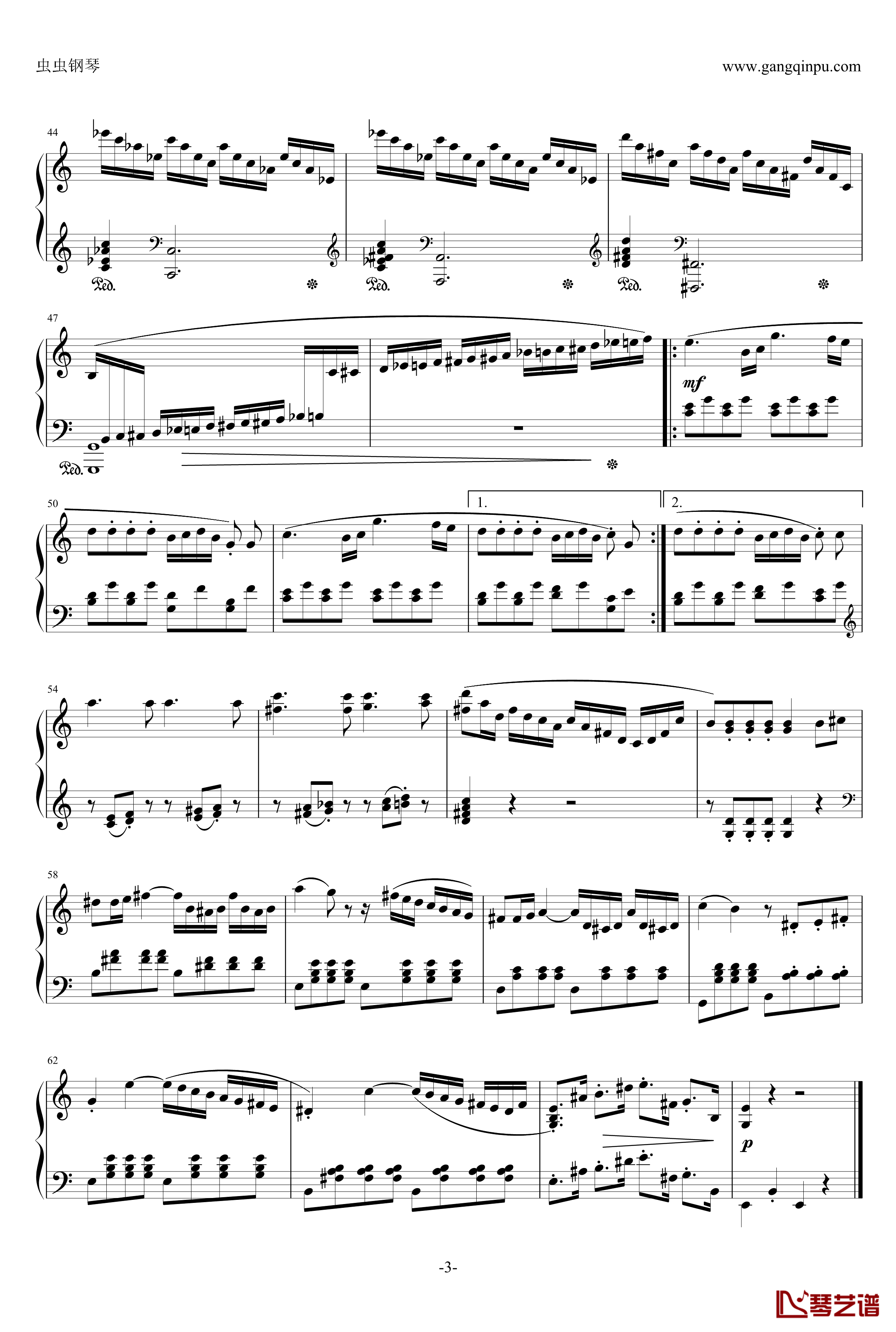 C大调小奏鸣曲钢琴谱-第一乐章-乐之琴3