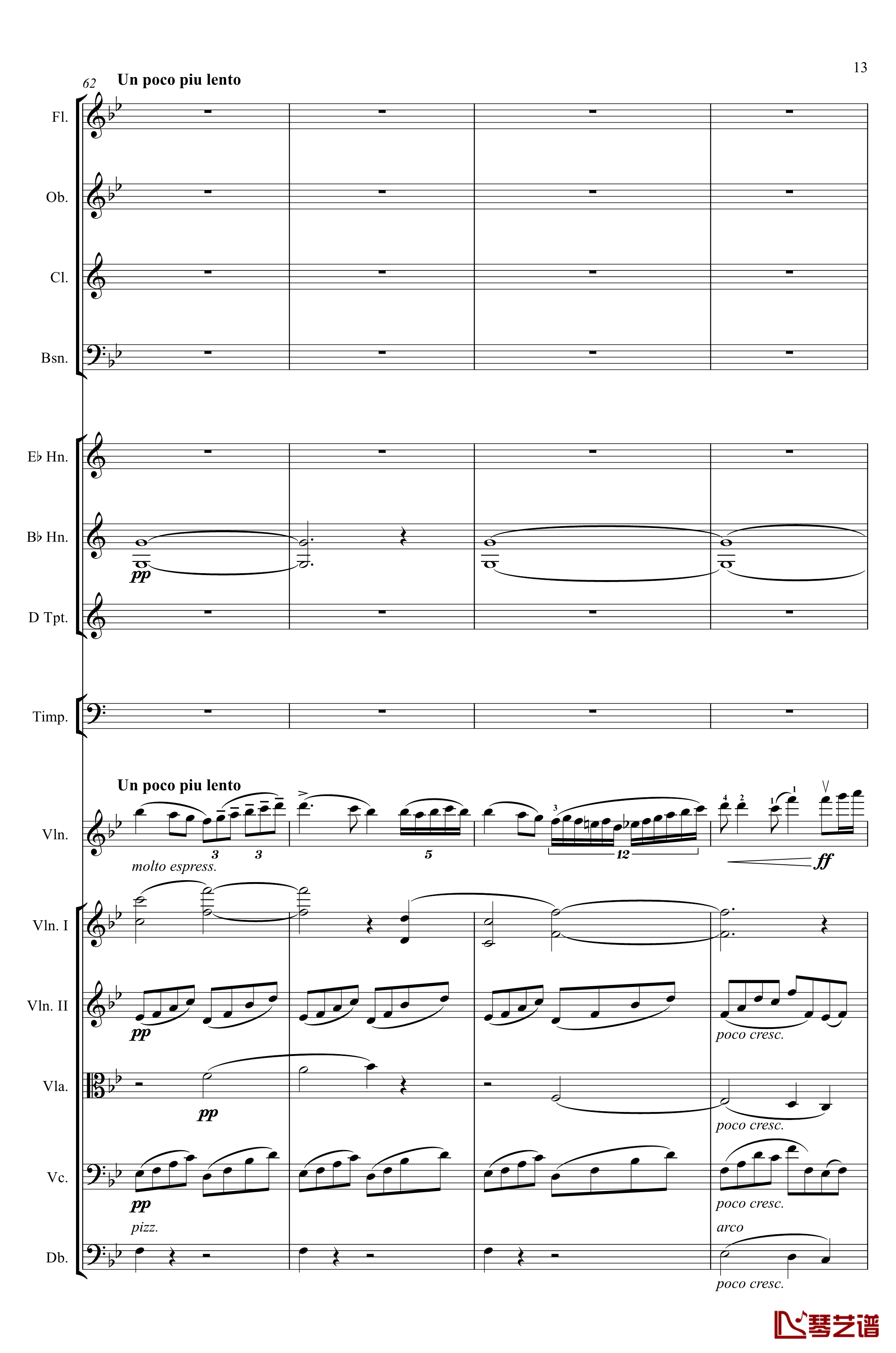 g小调第1小提琴协奏曲Op.26钢琴谱-第一乐章-Max Bruch13