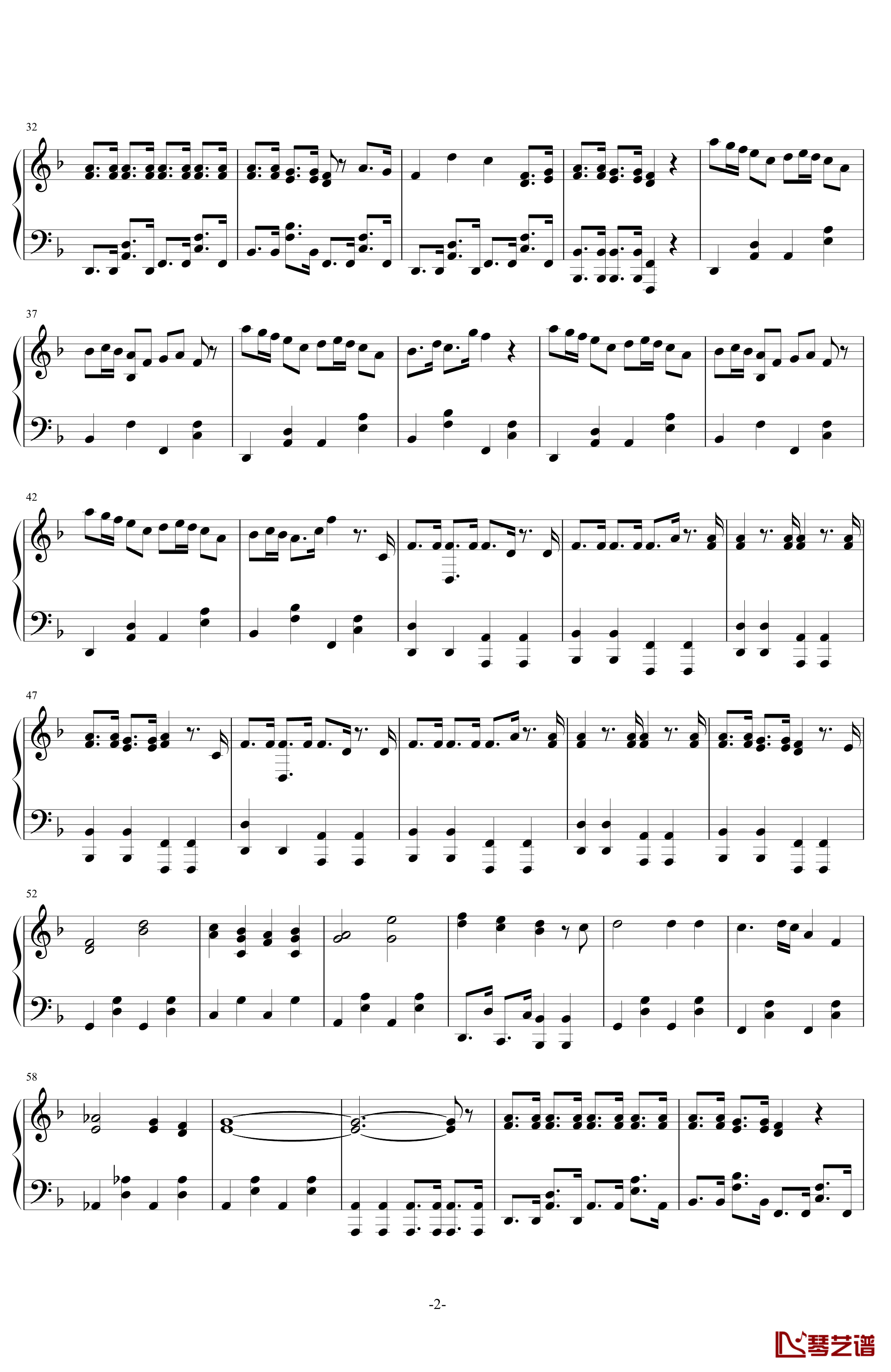 1925钢琴谱-初音未来2