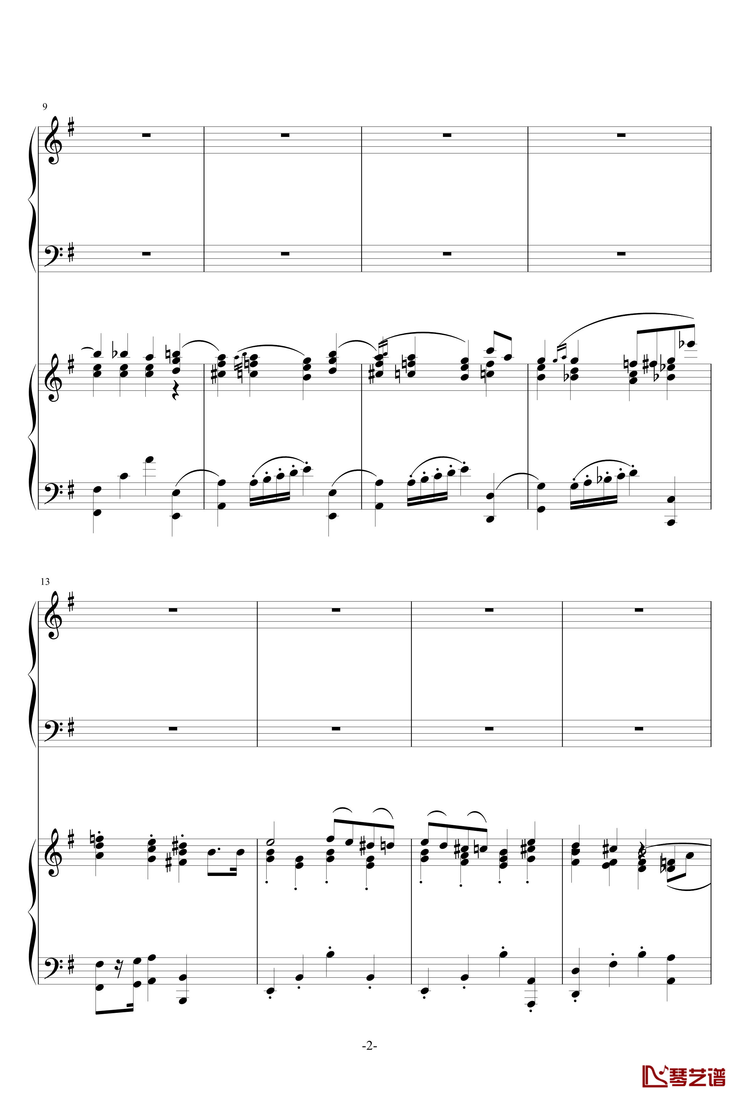 普罗科菲耶夫第三钢琴协奏曲第二乐章钢琴谱2
