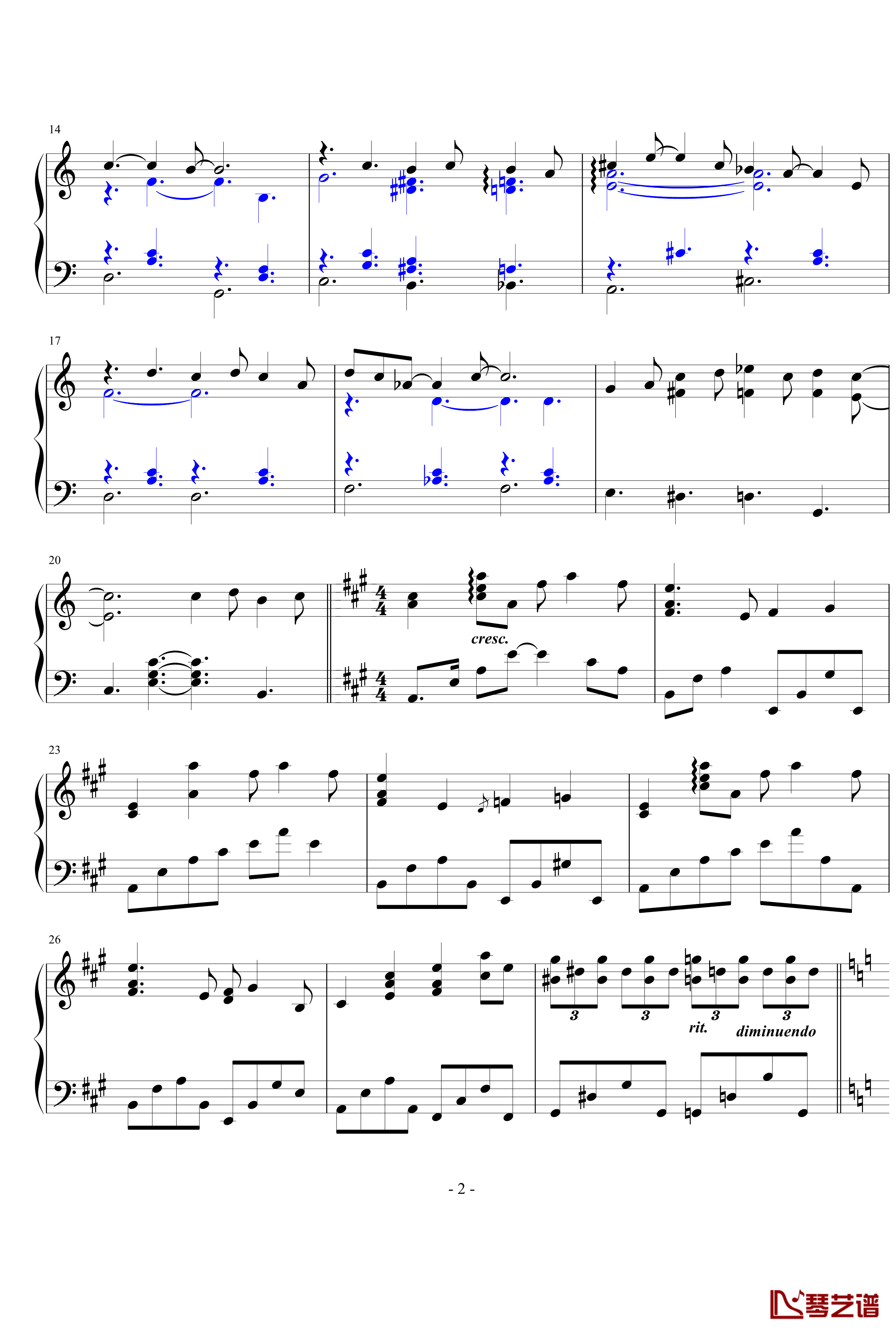 Dream a little dream of me钢琴谱-Yiruma2