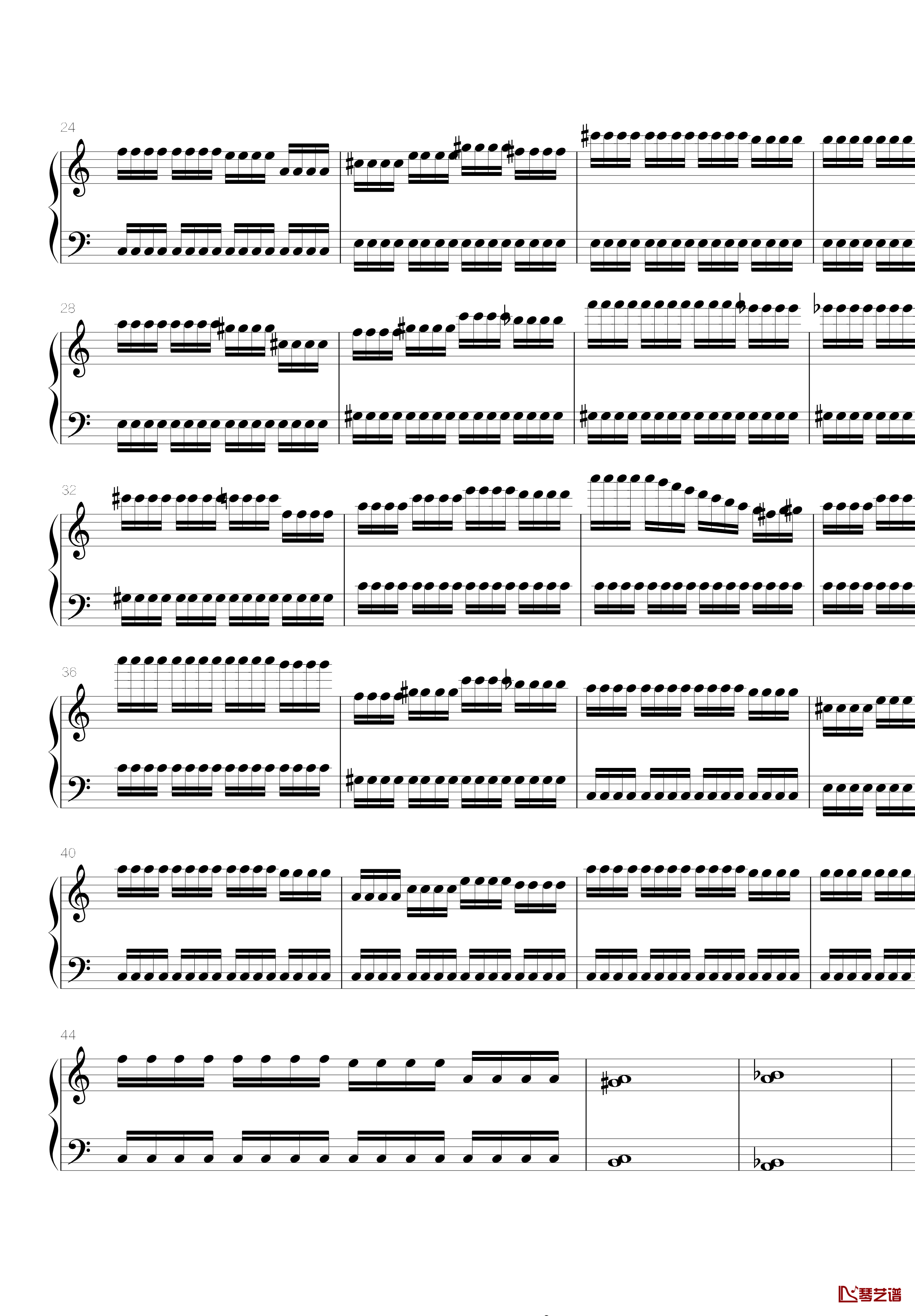 火星练习曲Op.2 No.5钢琴谱-火星先生2