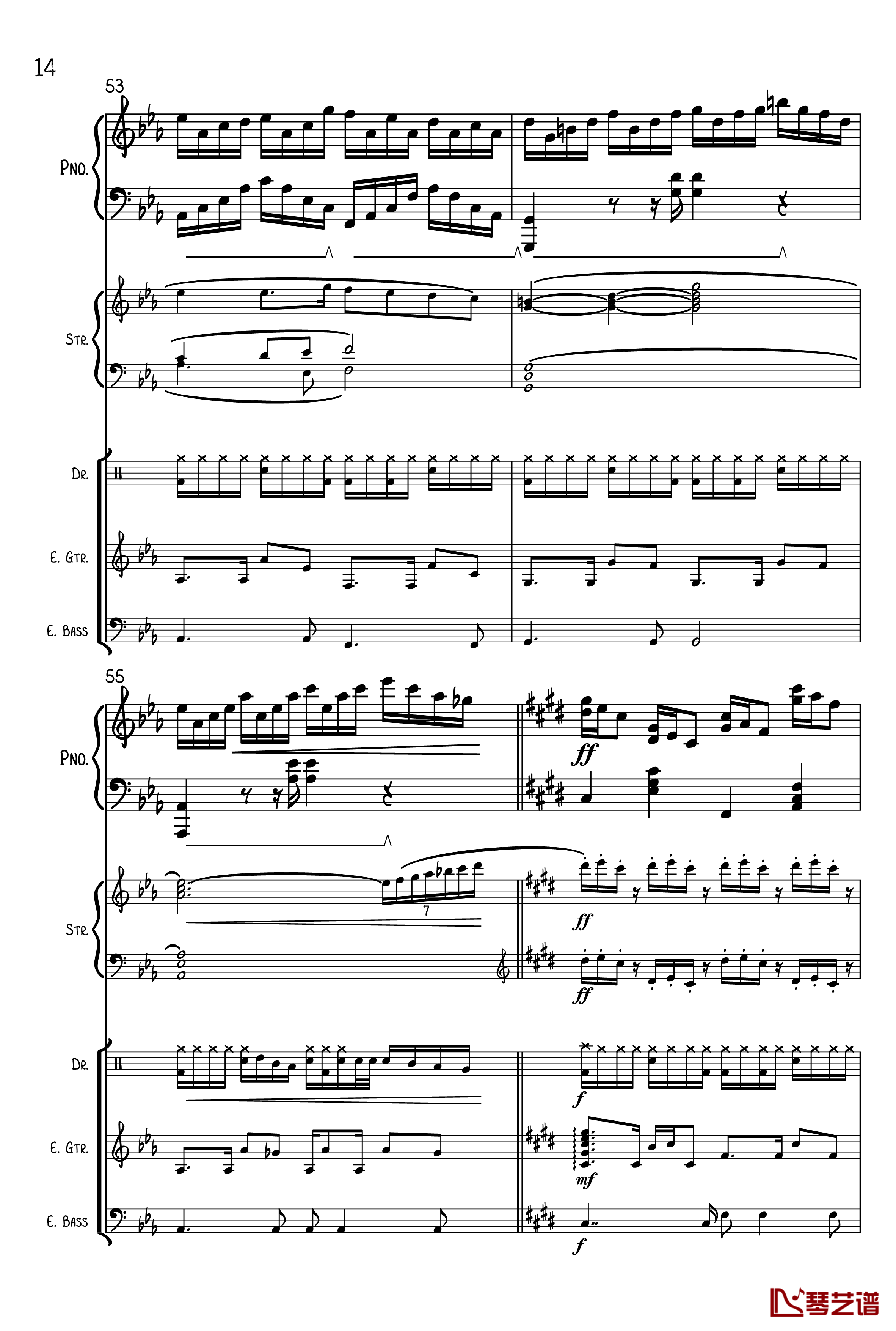 克罗地亚狂想曲钢琴谱-总谱-马克西姆-Maksim·Mrvica14