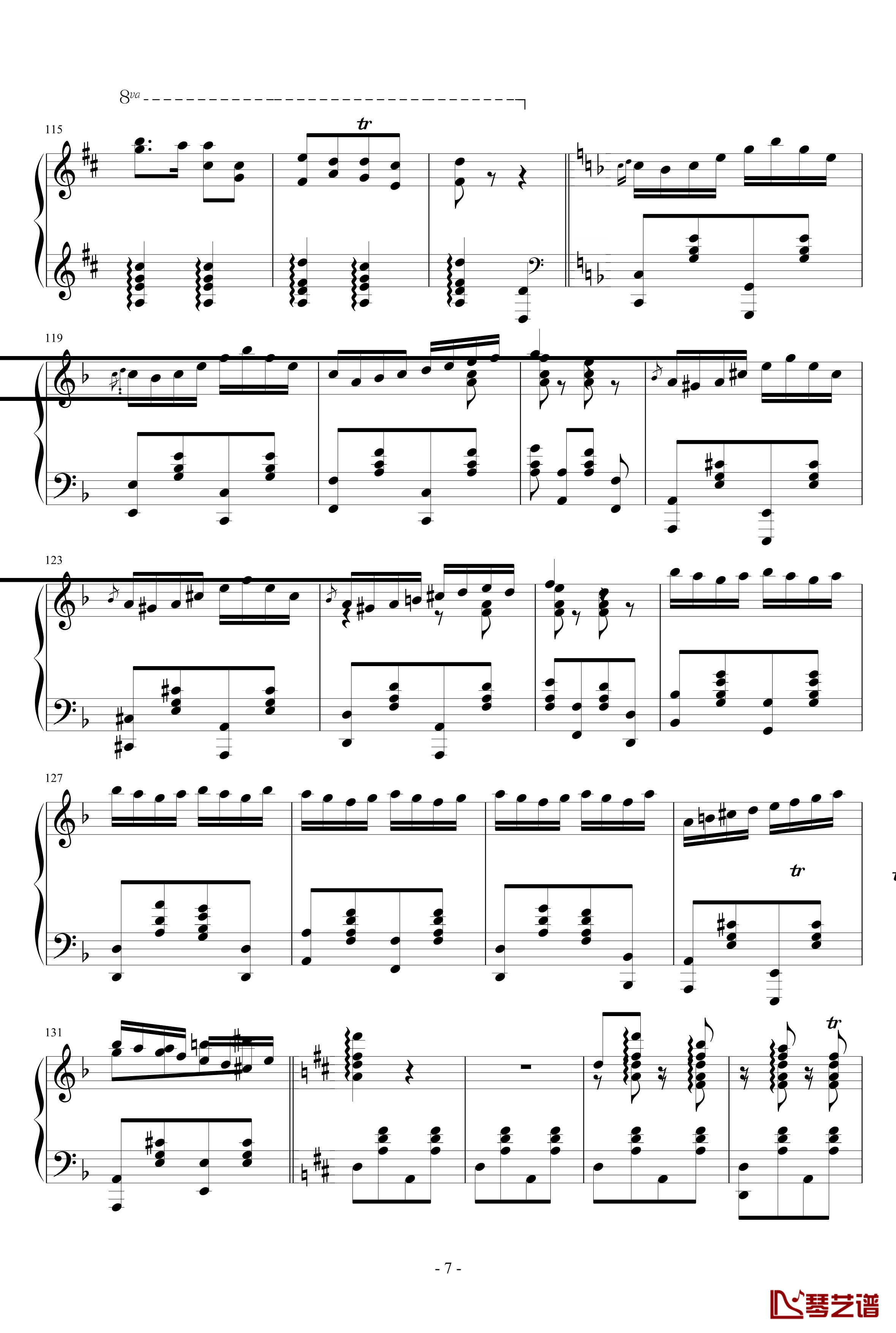Czardas钢琴谱-查尔达斯-蒙蒂7