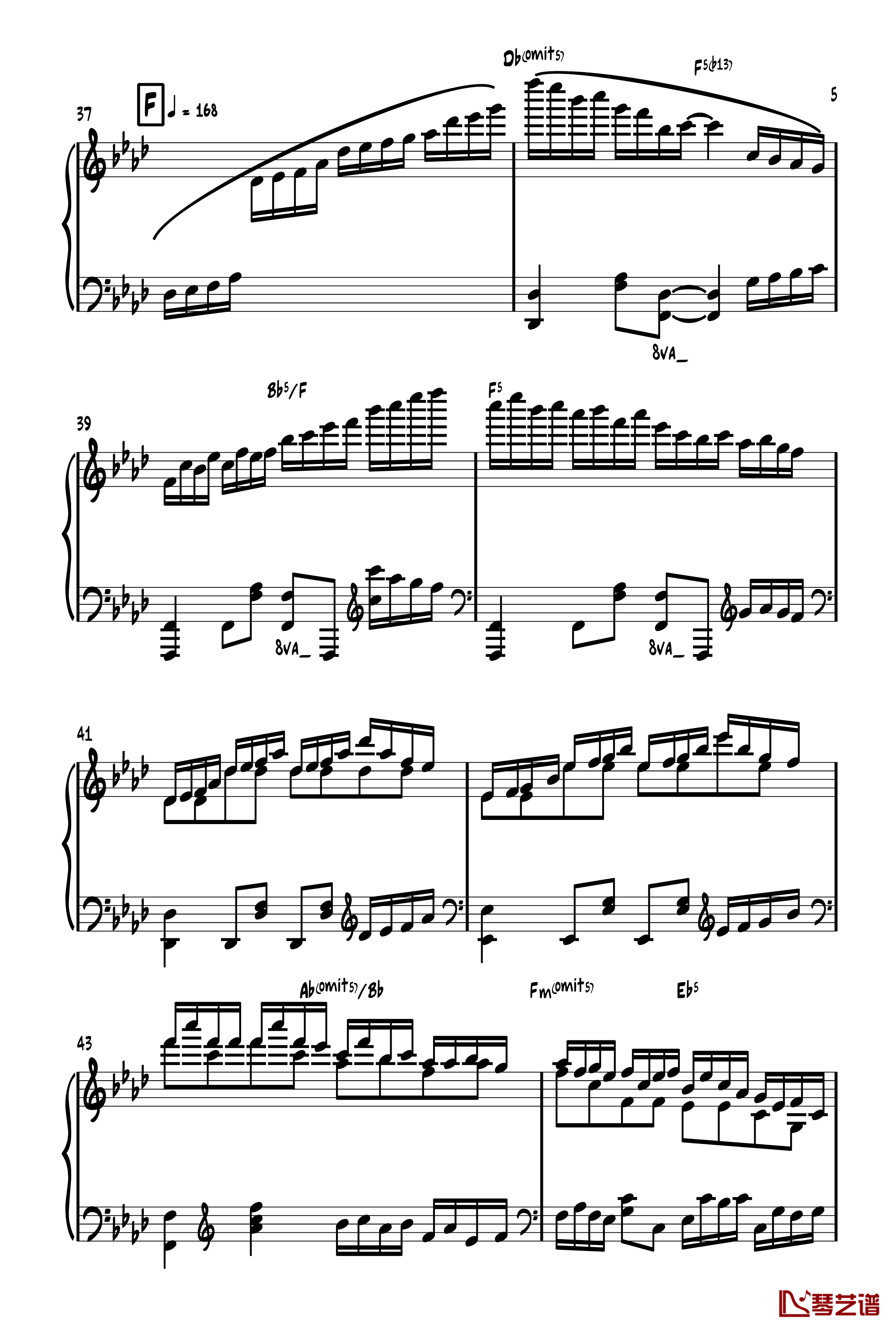 旅人1970钢琴谱-ヴォヤージュ１９７０-zun5