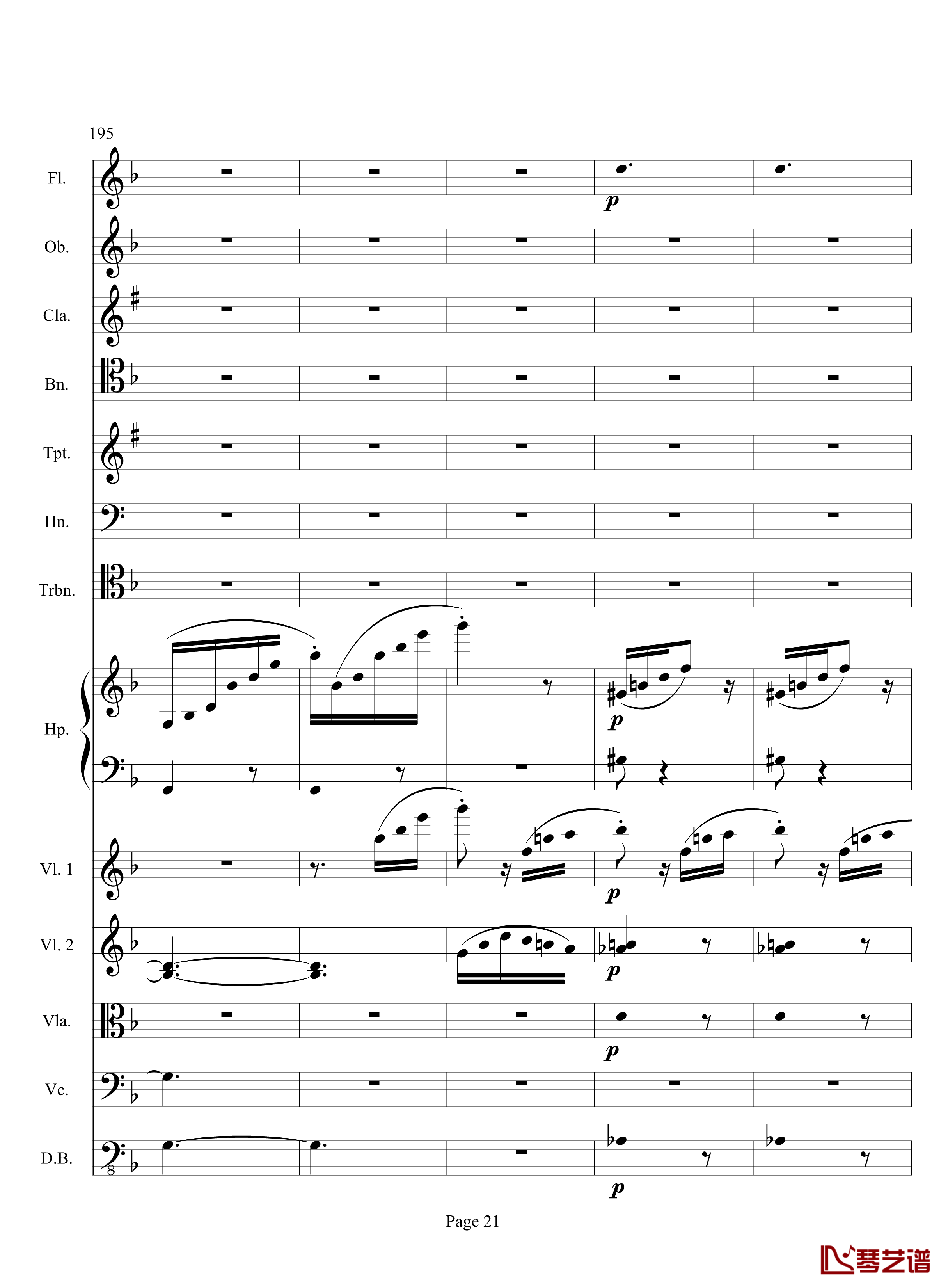 奏鸣曲之交响钢琴谱-第17首-Ⅲ-贝多芬-beethoven21