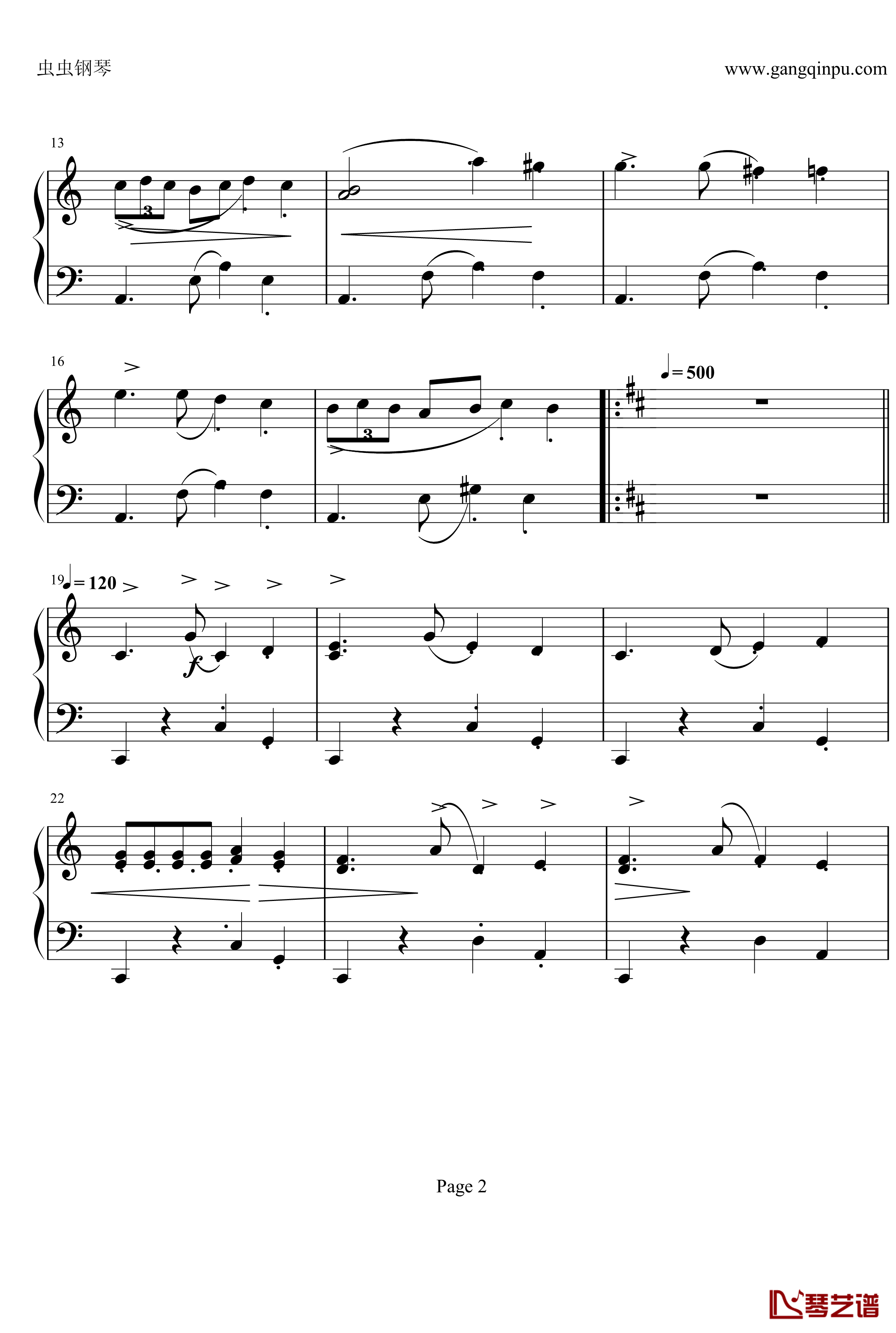 哈巴涅拉钢琴谱-比才-Bizet-卡门2