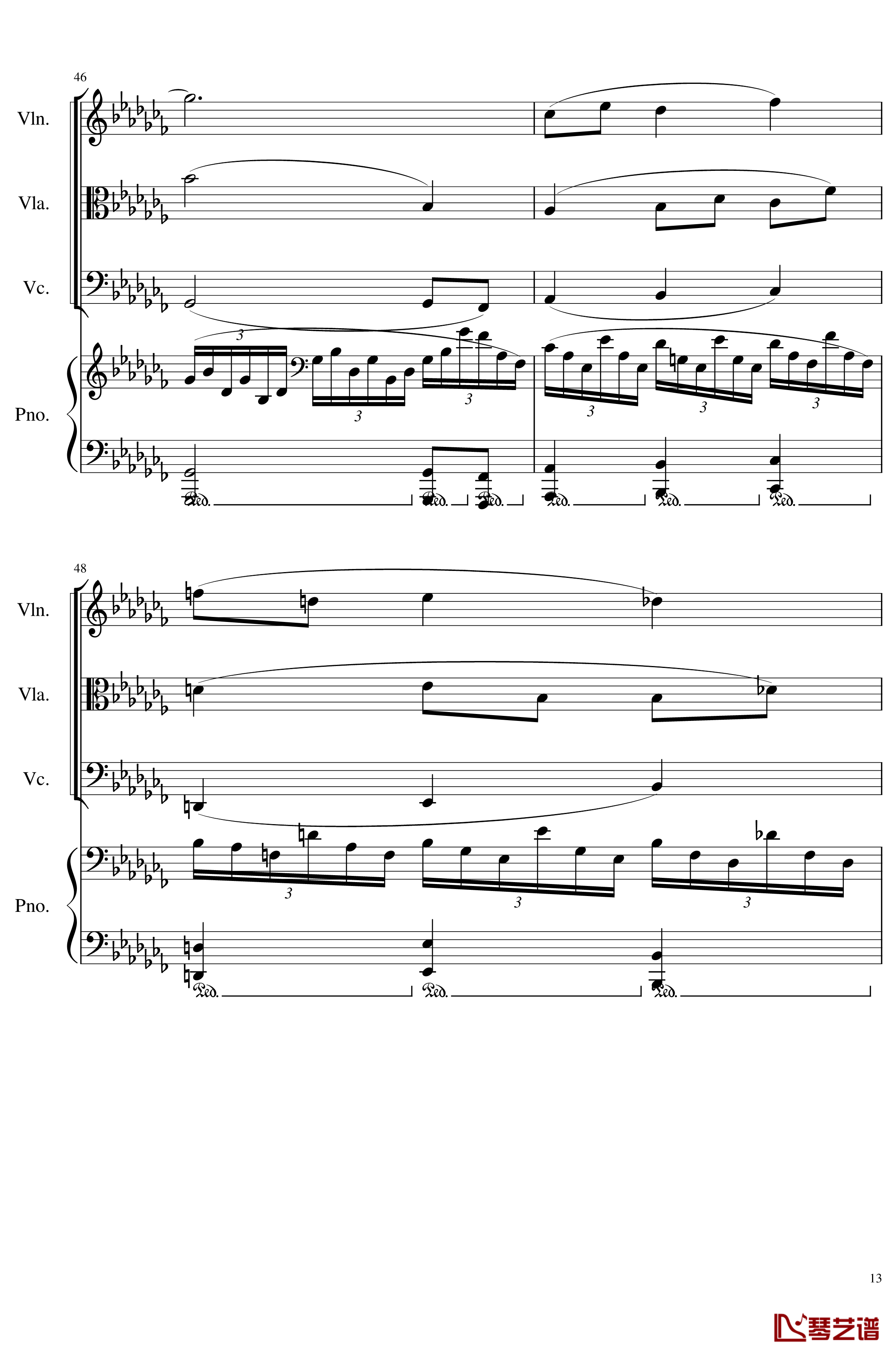 I love Minecraft, Op.96钢琴谱-一个球13