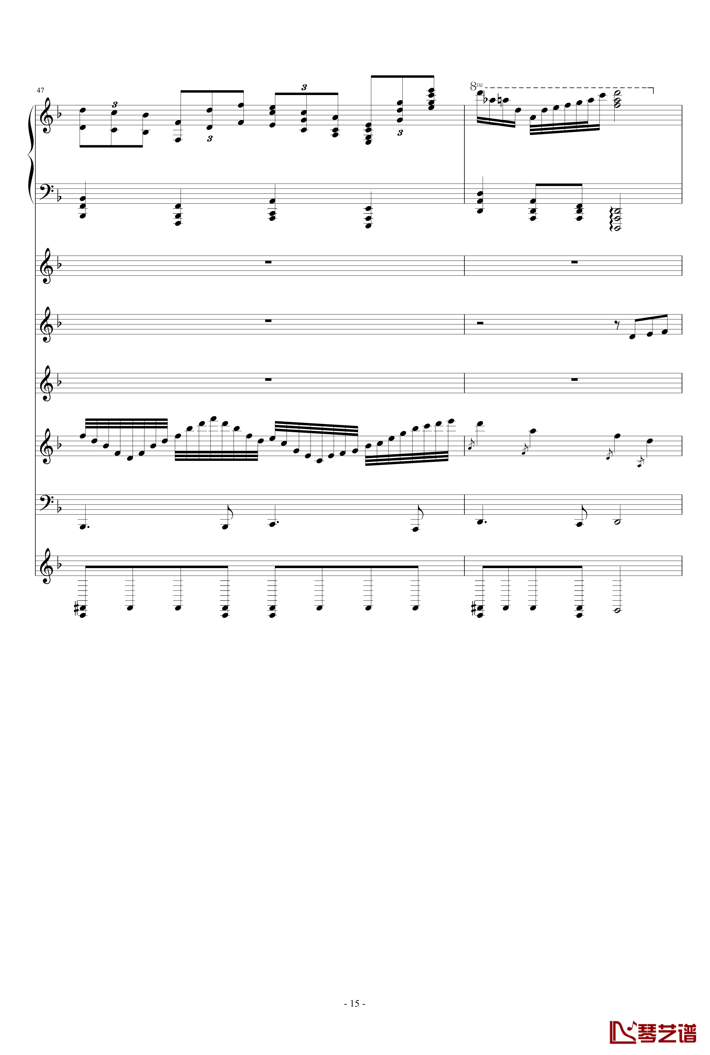 月の六重奏II钢琴谱-airoad15