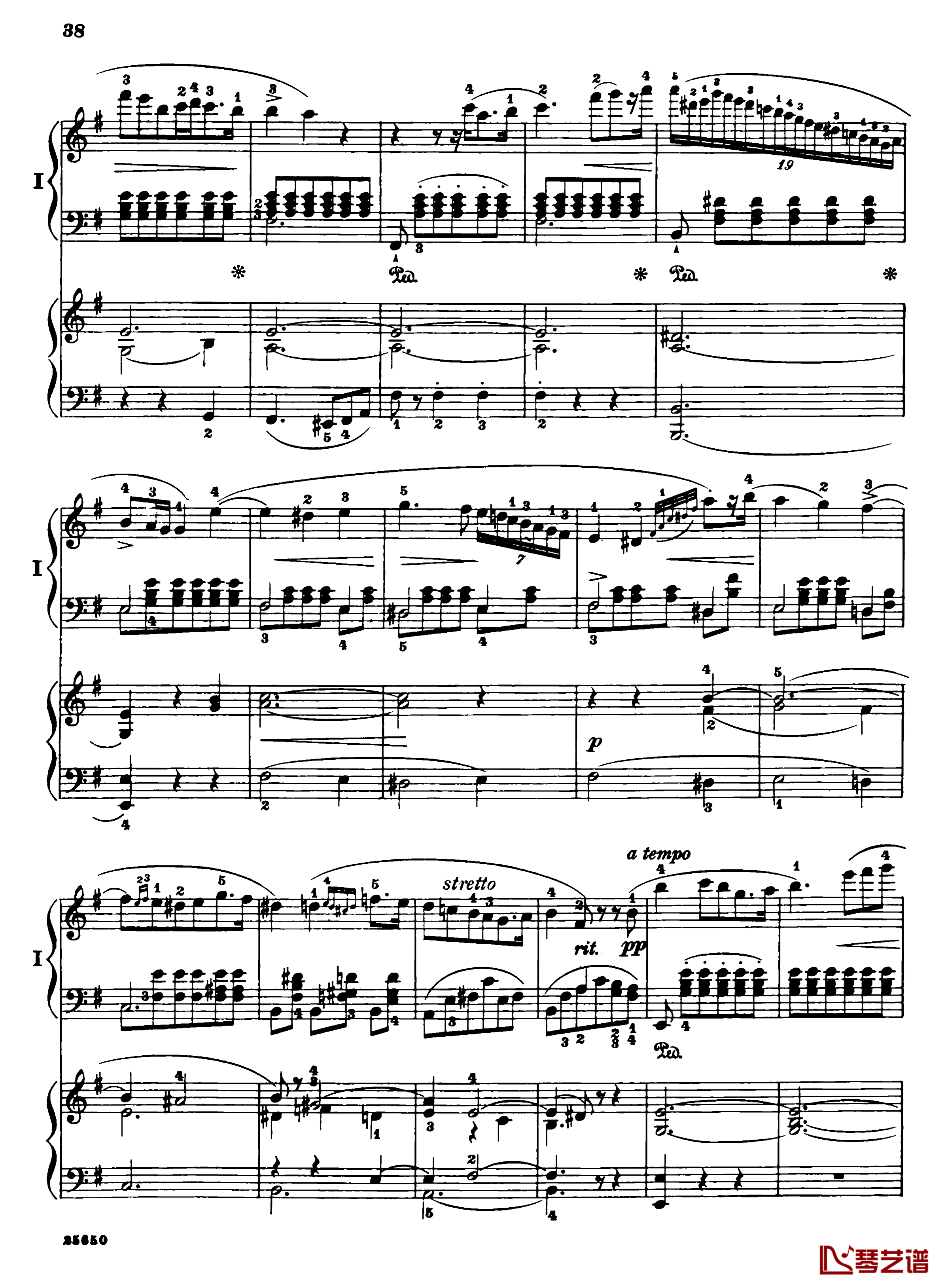 肖邦第一钢琴协奏曲钢琴谱-肖邦40