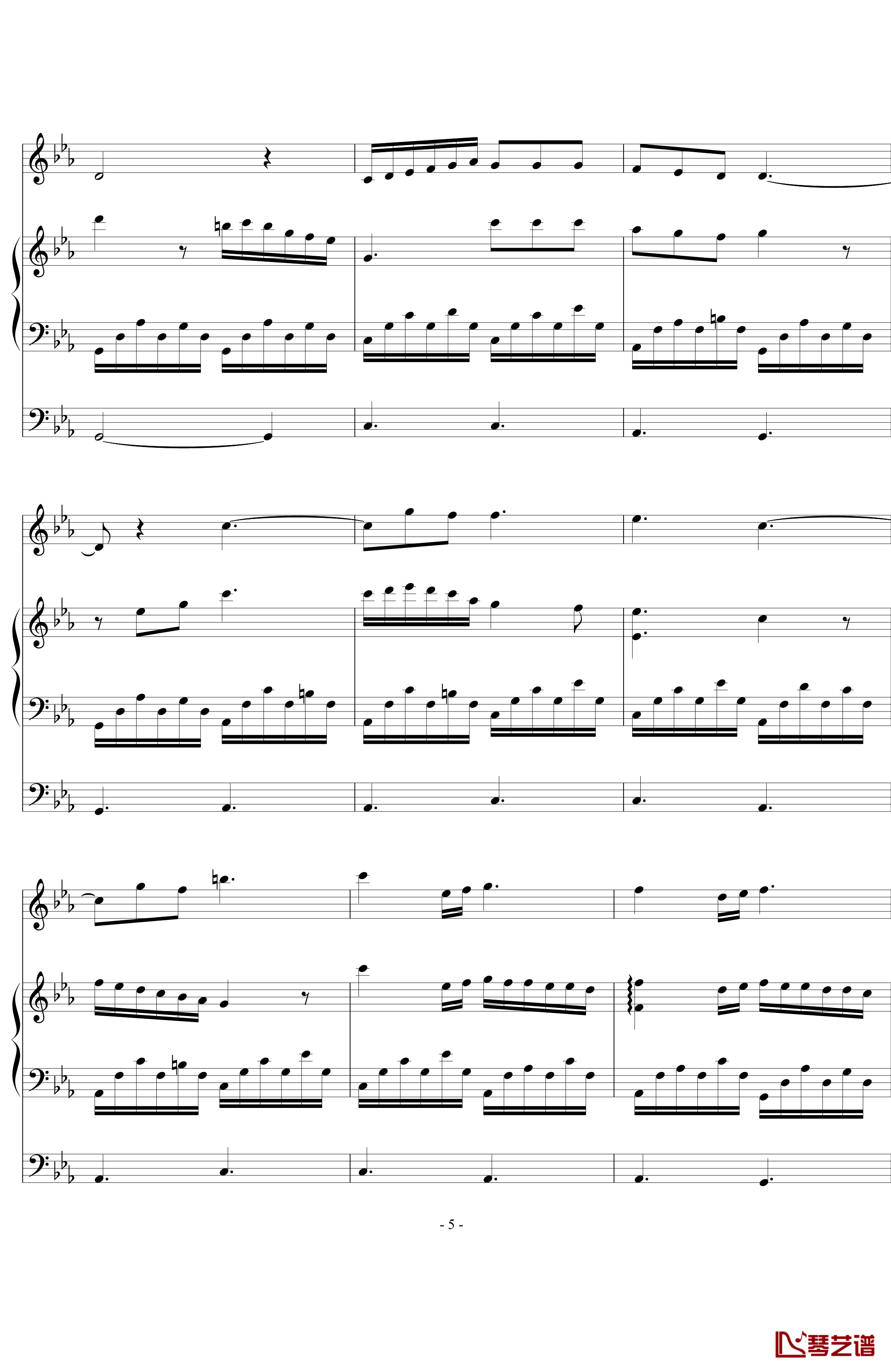 肖邦夜曲op11钢琴谱-肖邦-chopin5
