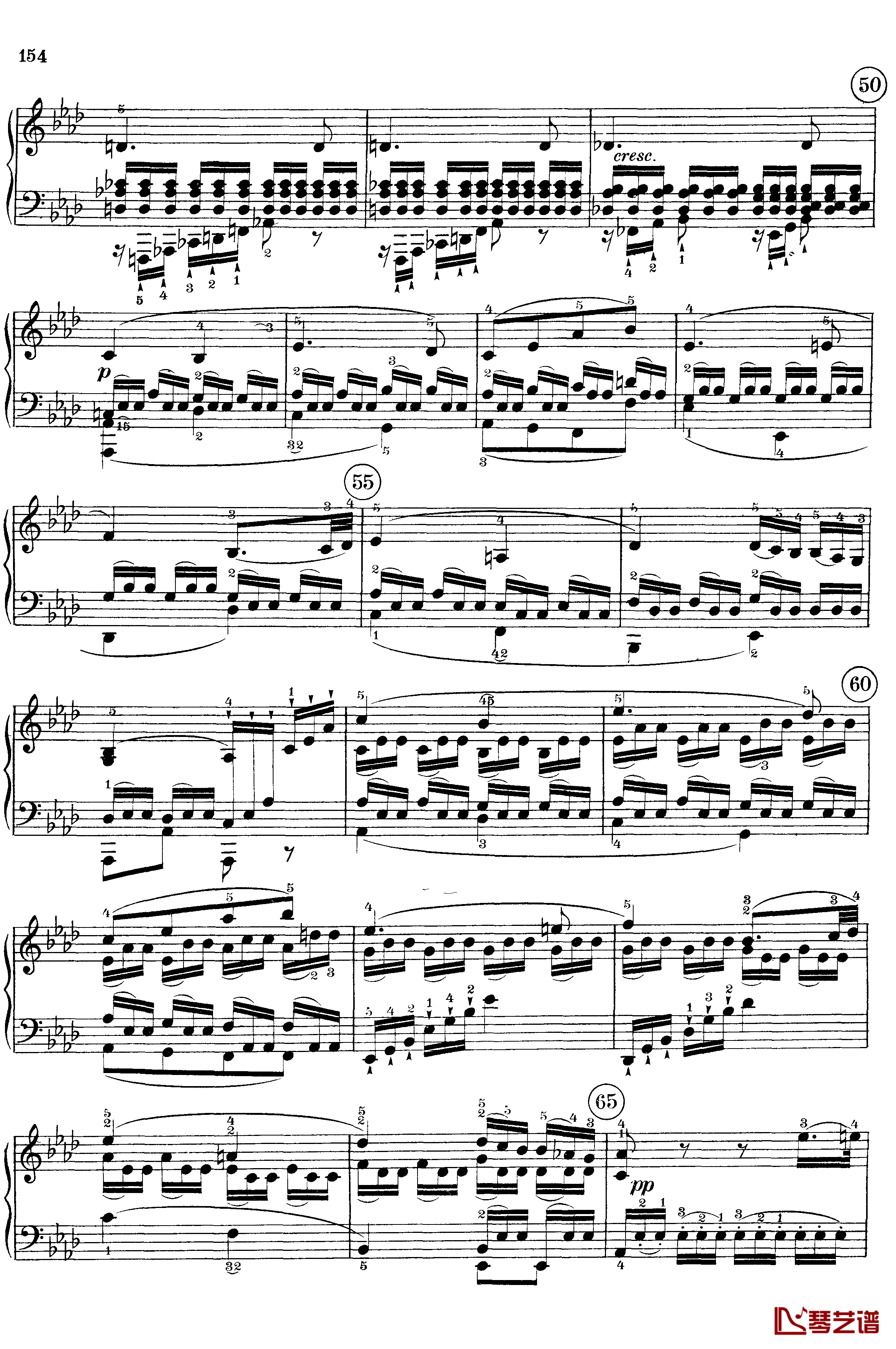悲怆钢琴谱-c小调第八号钢琴奏鸣曲-全乐章-带指法版-贝多芬-beethoven12