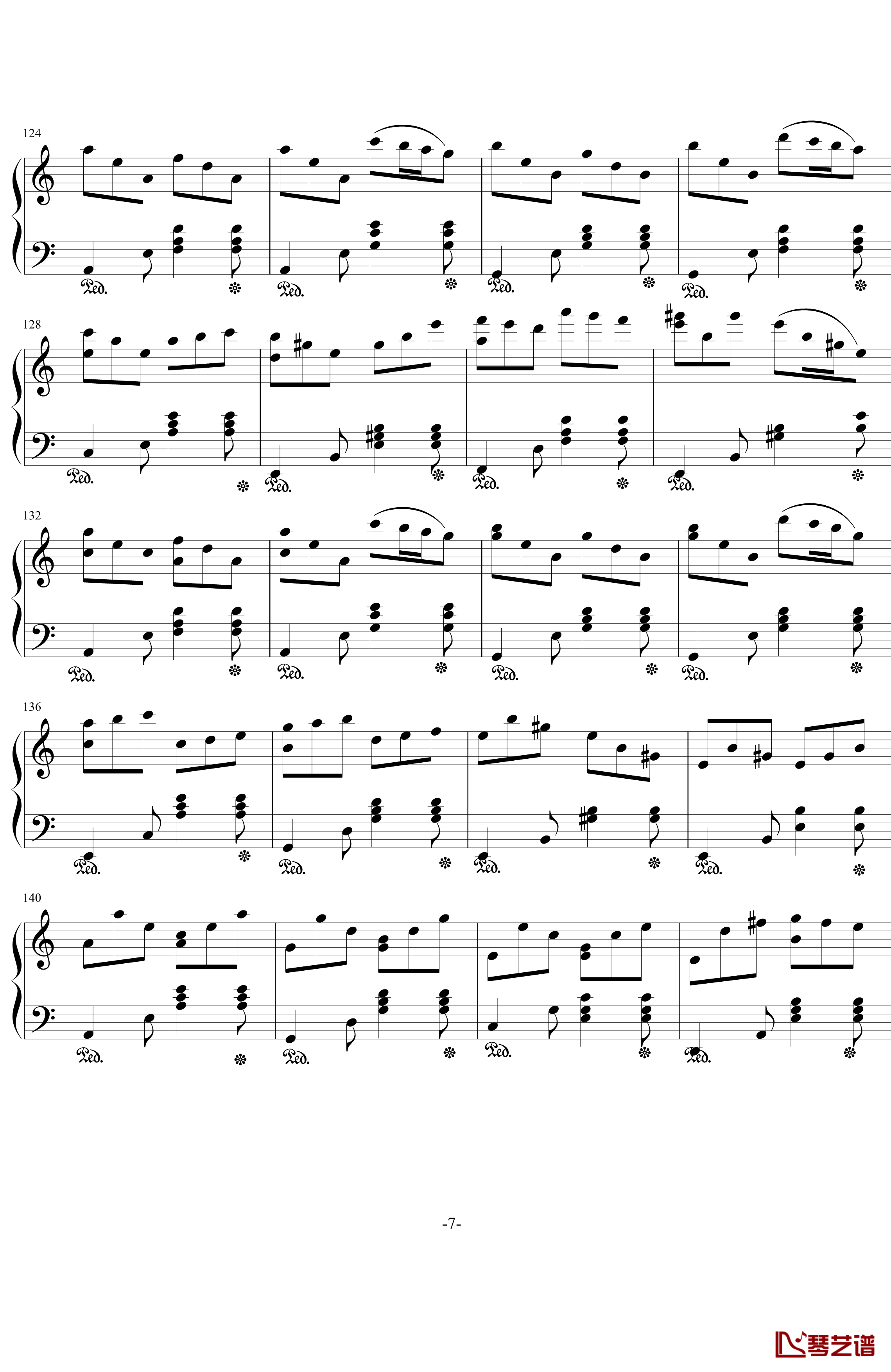 A小调谐谑曲钢琴谱-修改版-.伊dên-H107