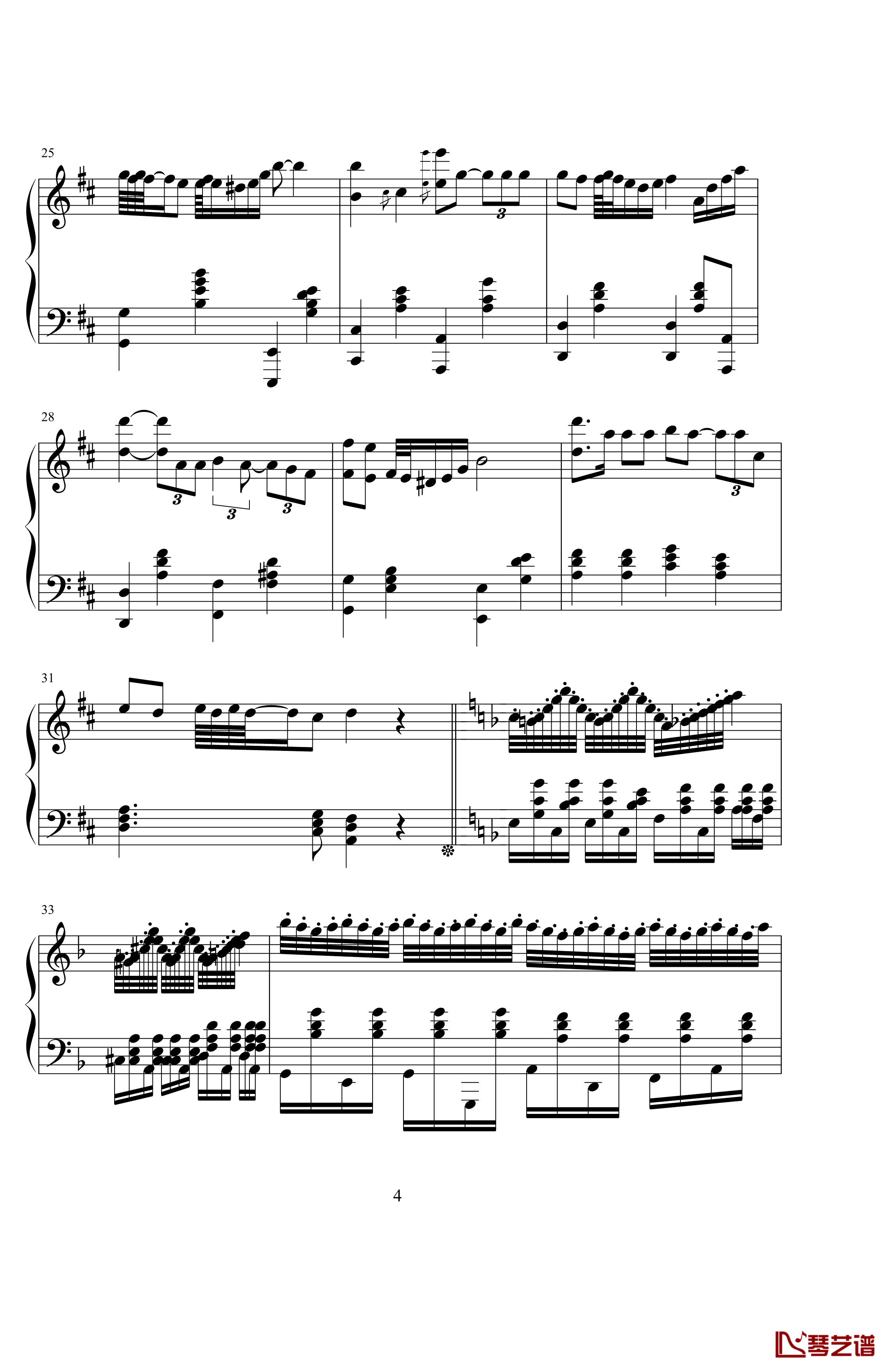查尔达斯钢琴谱-czardas-蒙蒂4
