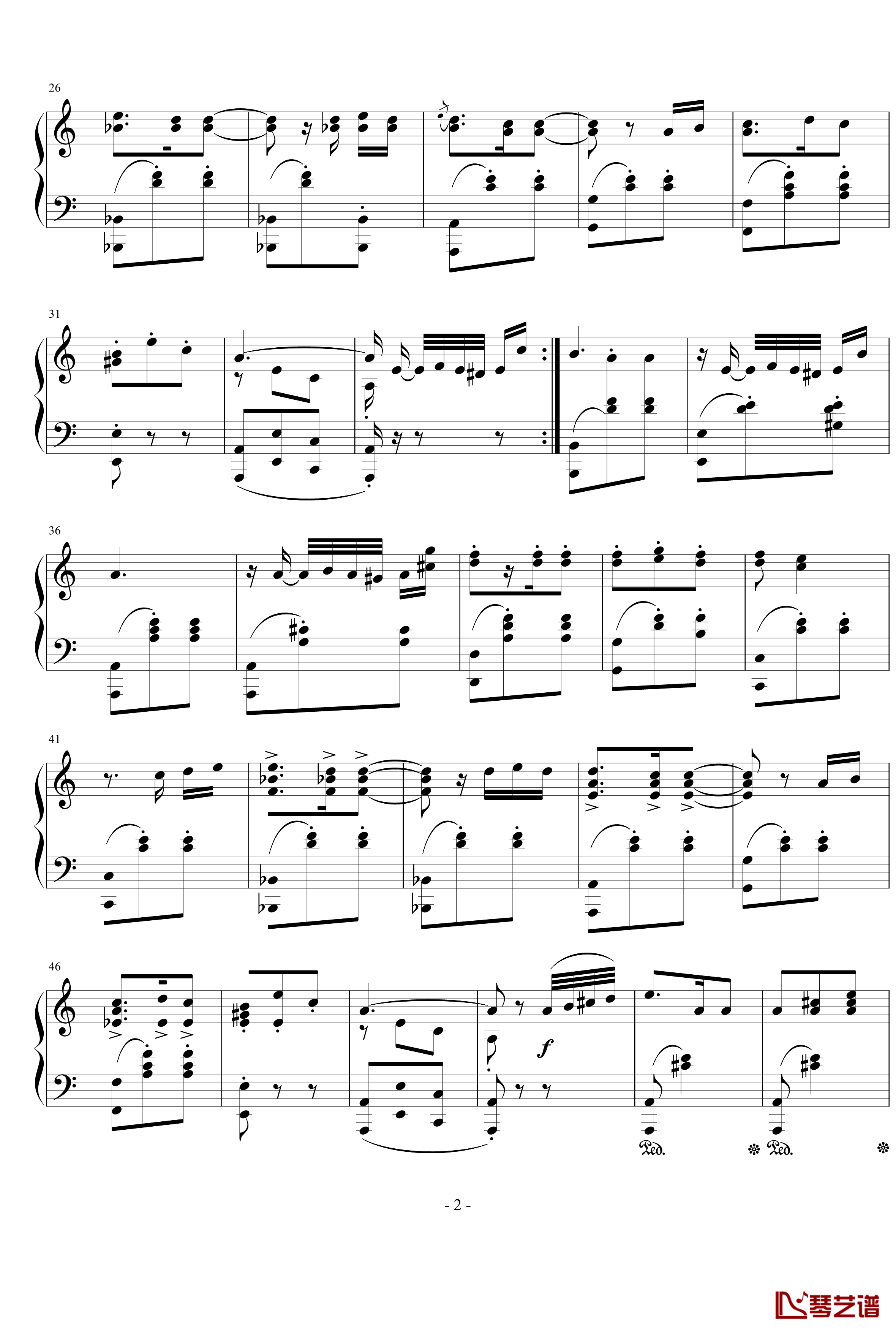 卡西瓦主题曲钢琴谱-塞尔达传说：旷野之息2