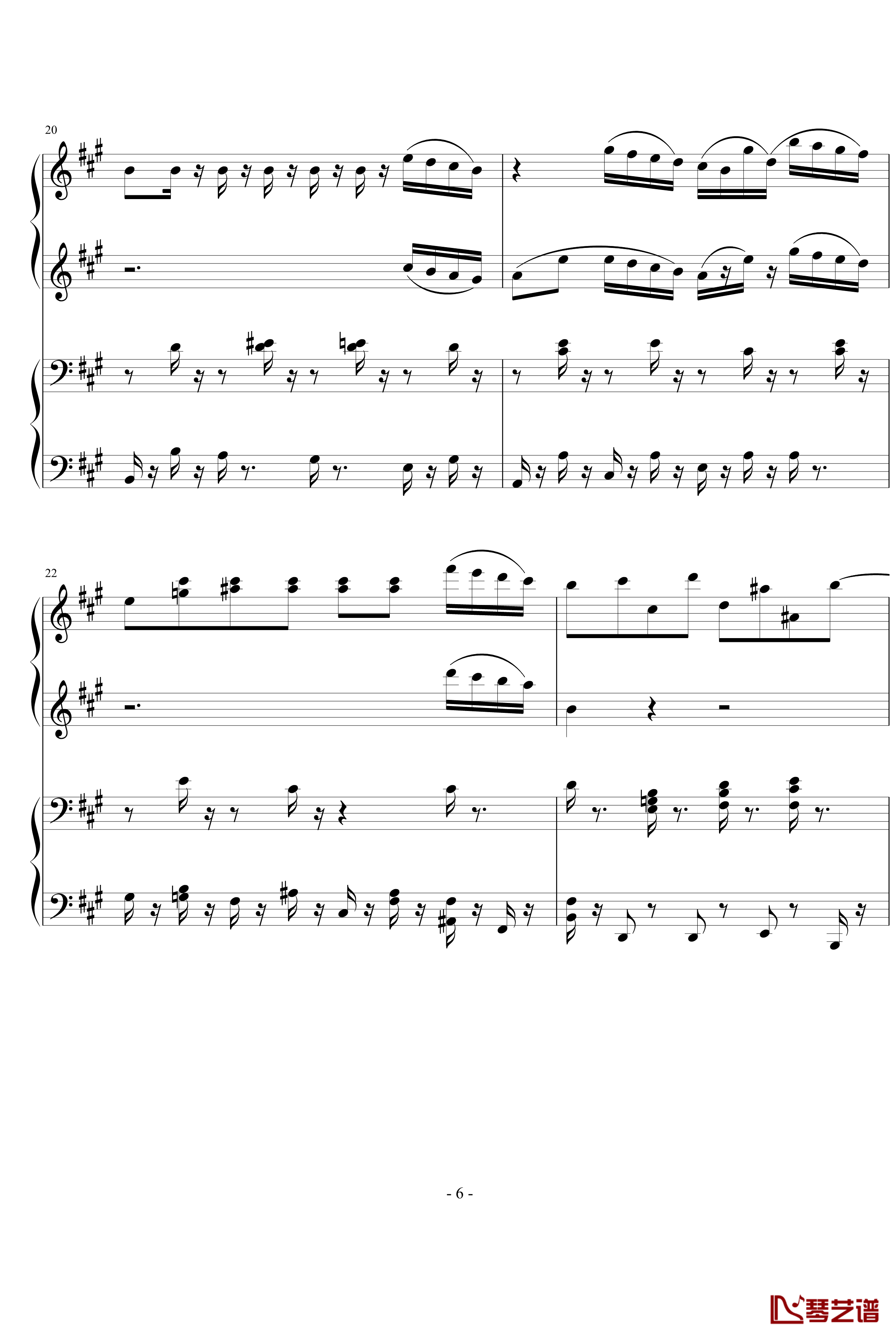 四小天鹅舞曲钢琴谱-柴科夫斯基-Peter Ilyich Tchaikovsky6