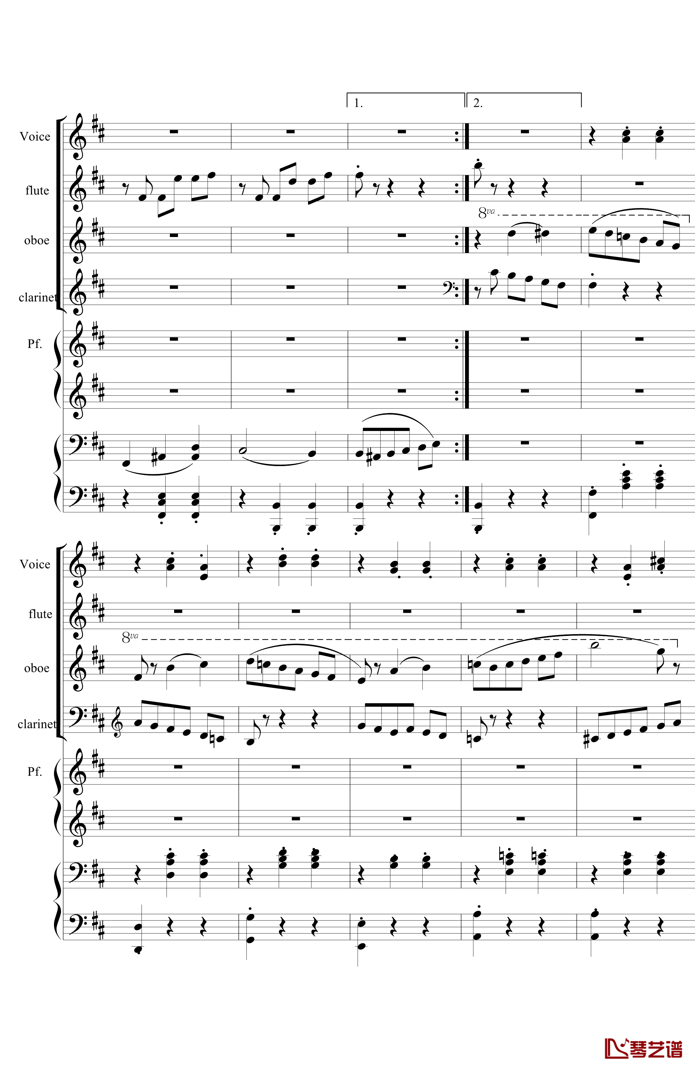 花之圆舞曲钢琴谱-室内乐-柴科夫斯基-Peter Ilyich Tchaikovsky16