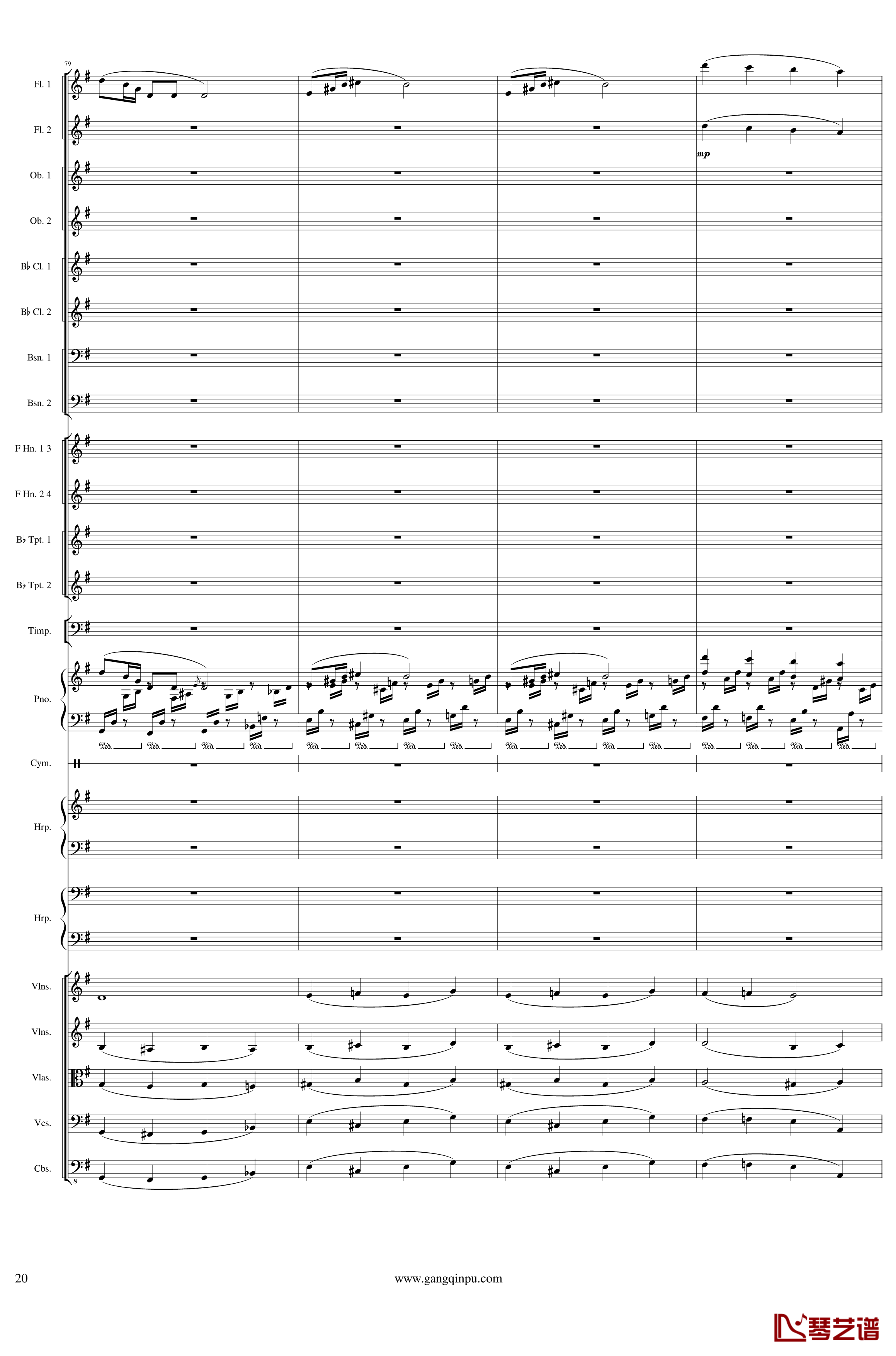 Symphonic Poem No.3, Op.91 Part 2钢琴谱-一个球20