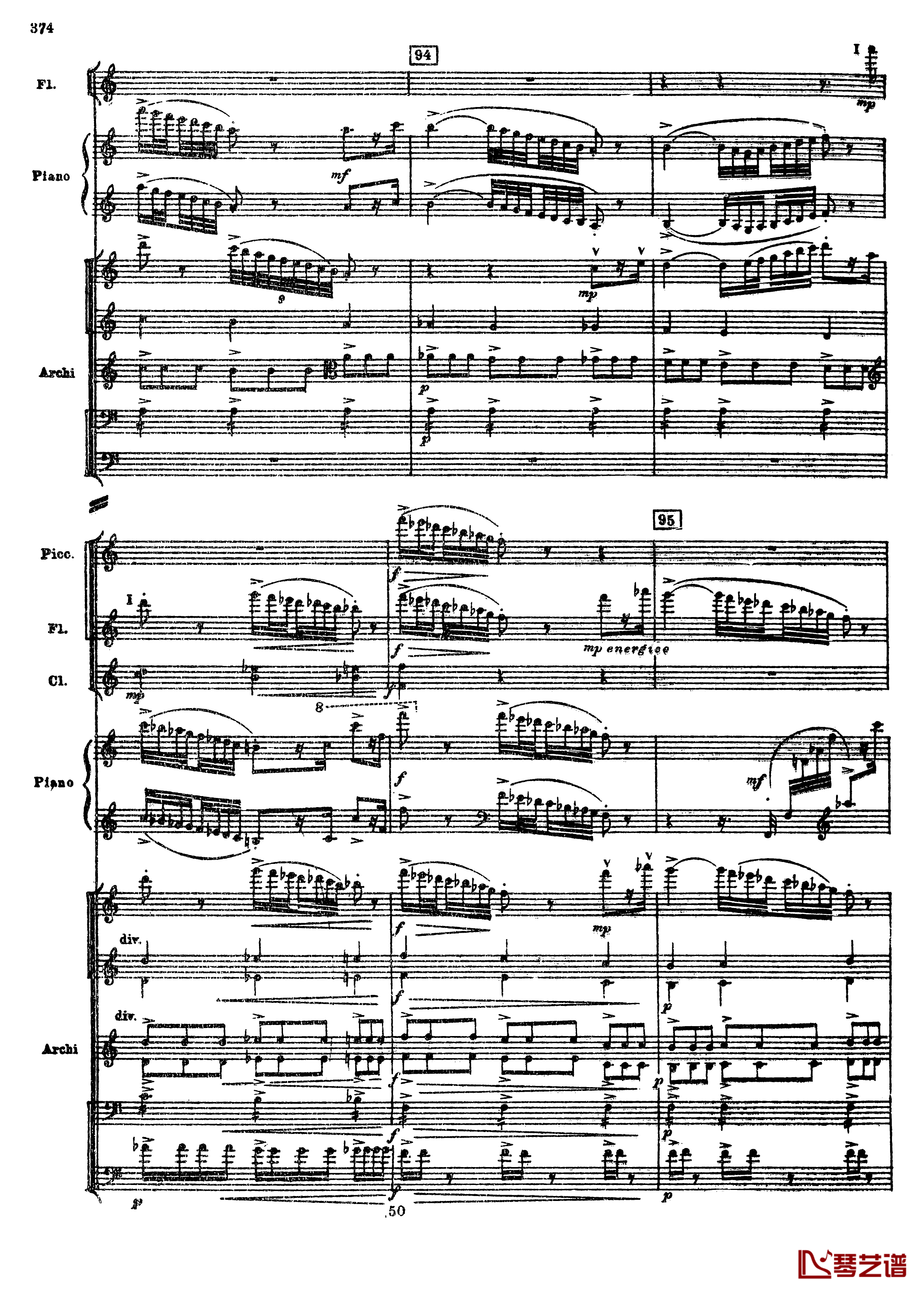普罗科菲耶夫第三钢琴协奏曲钢琴谱-总谱-普罗科非耶夫106
