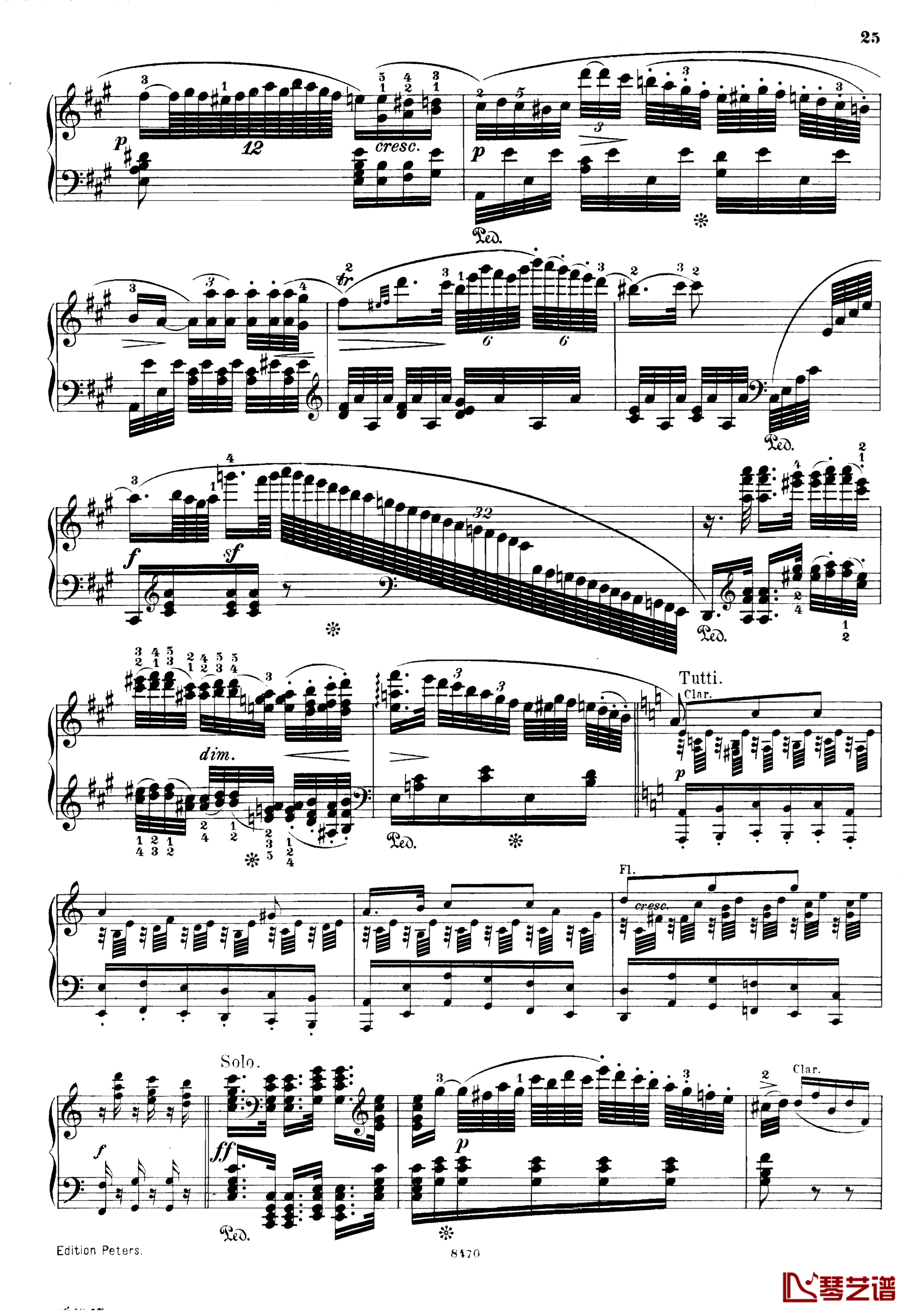 升c小调第三钢琴协奏曲Op.55钢琴谱-克里斯蒂安-里斯25