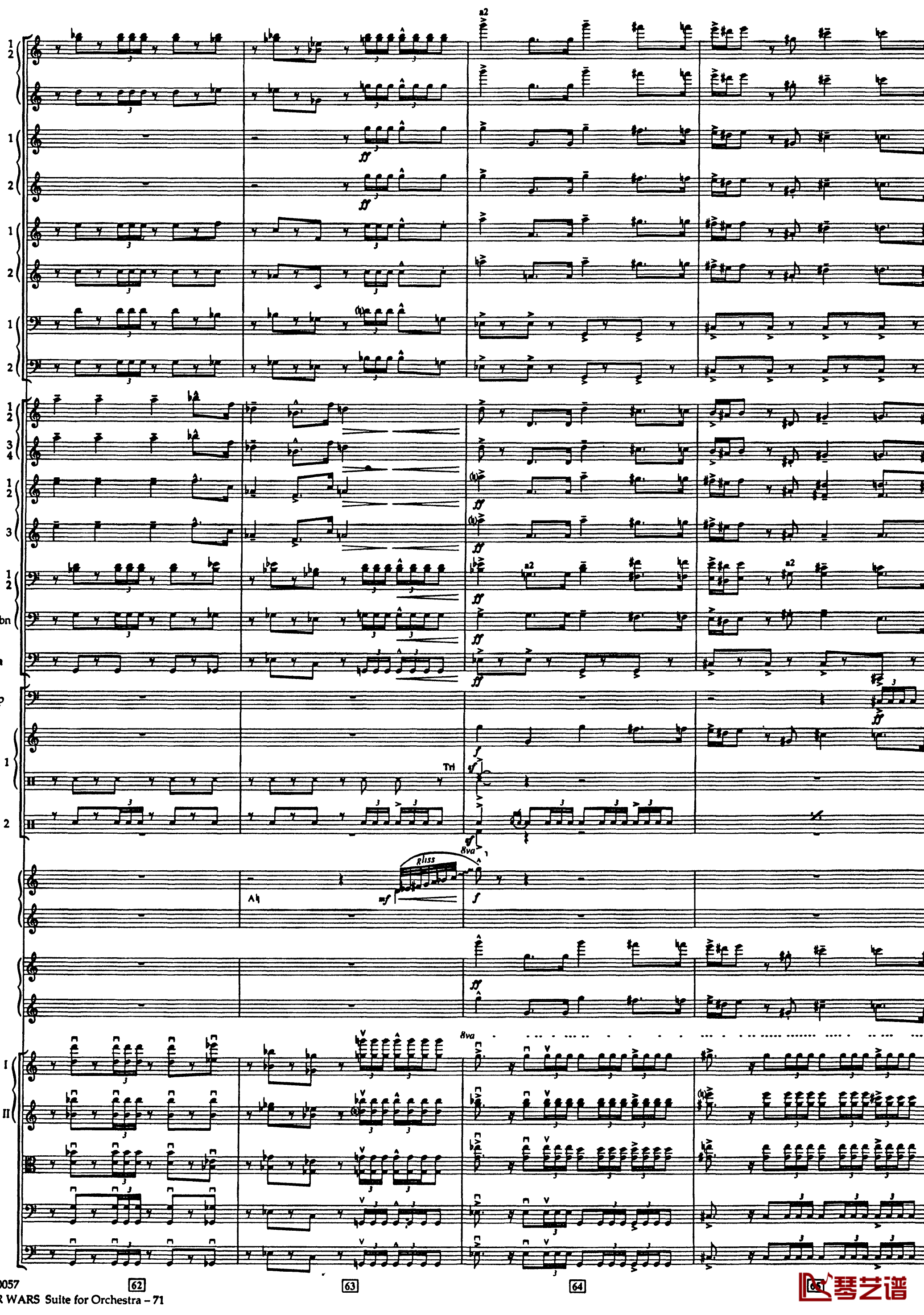 帝国进行曲总谱钢琴谱-The Imperial March Full Orchestra-John Williams15