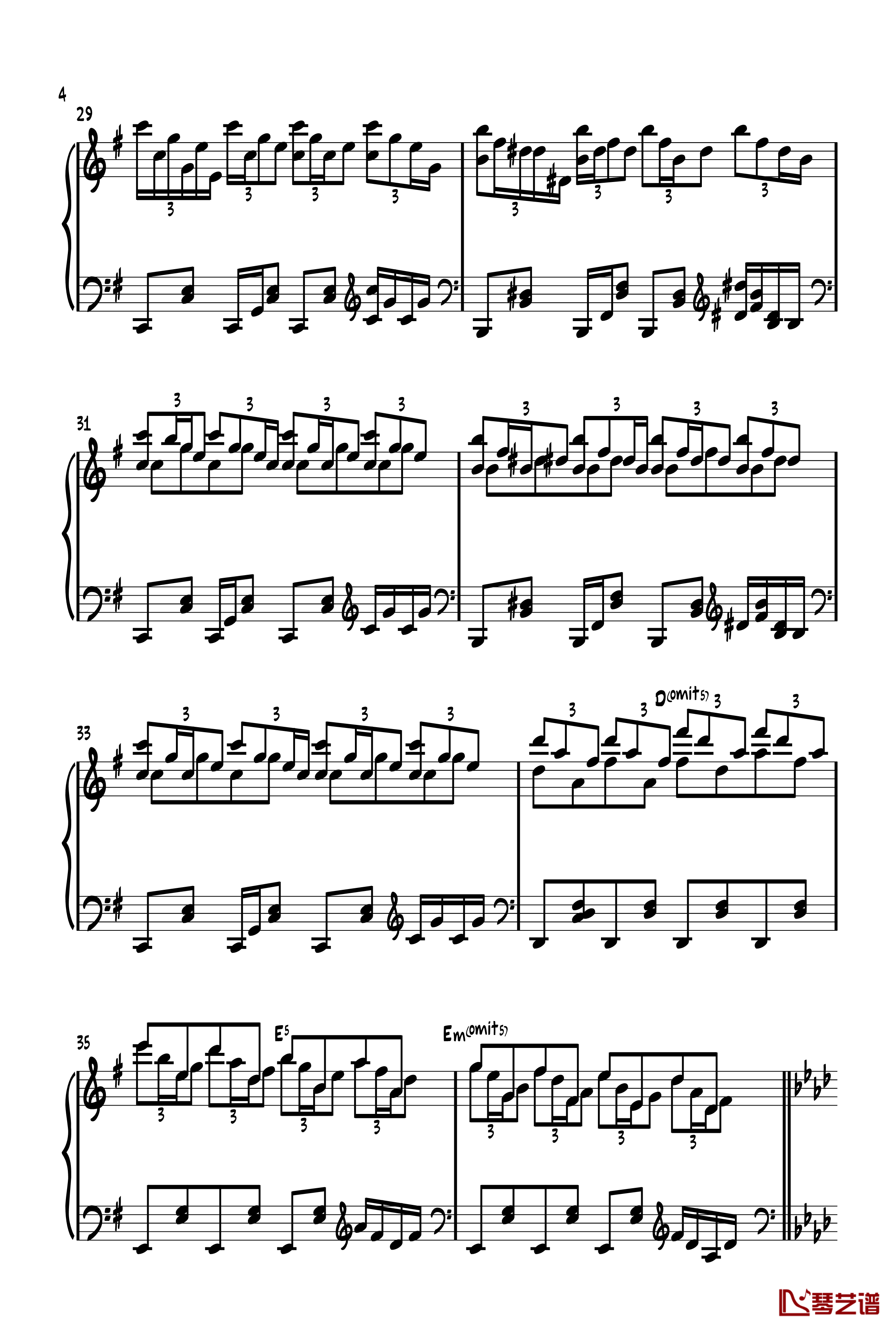 旅人1970钢琴谱-ヴォヤージュ１９７０-zun4