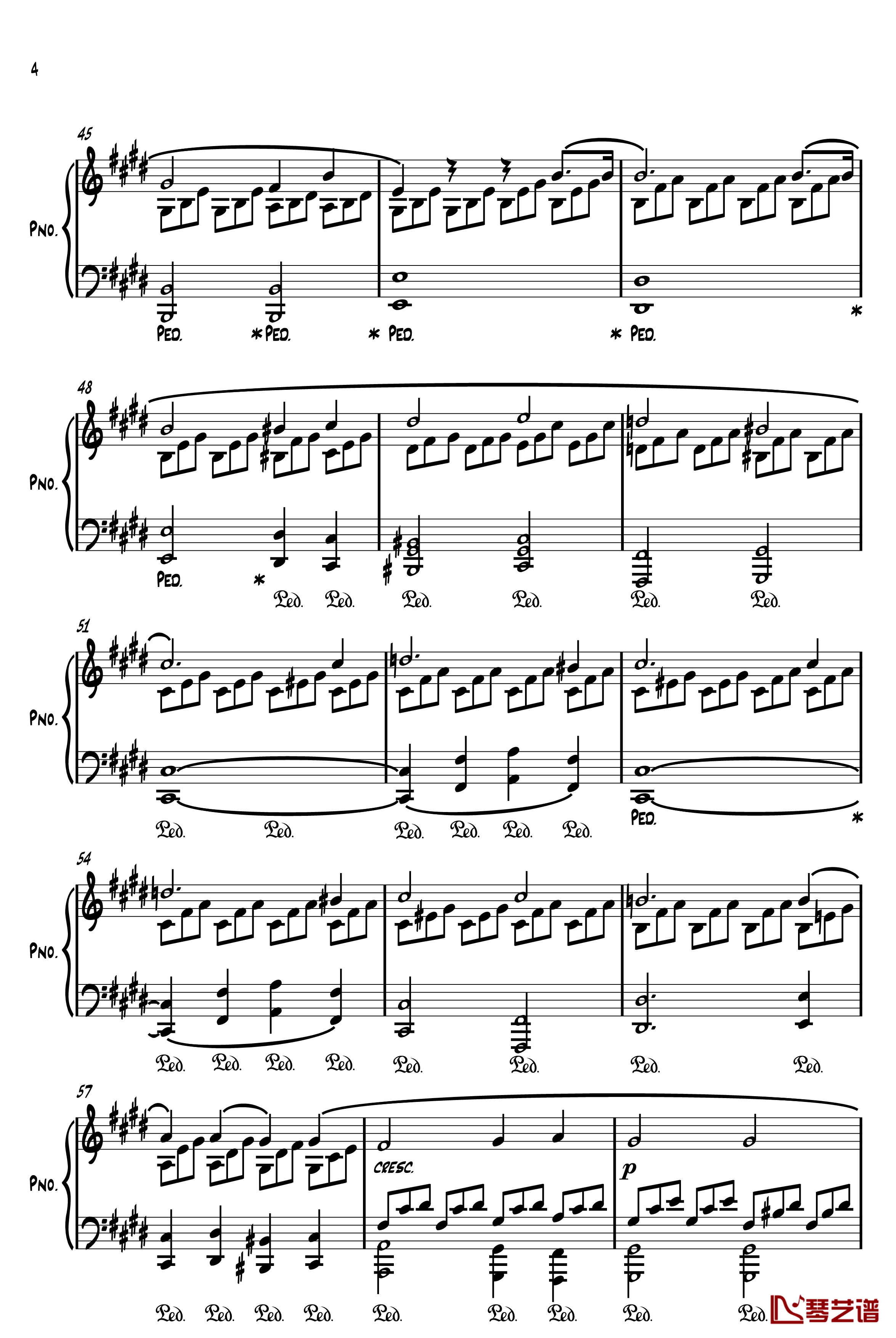 Moonlight Sonata in Cm钢琴谱-贝多芬-beethoven4