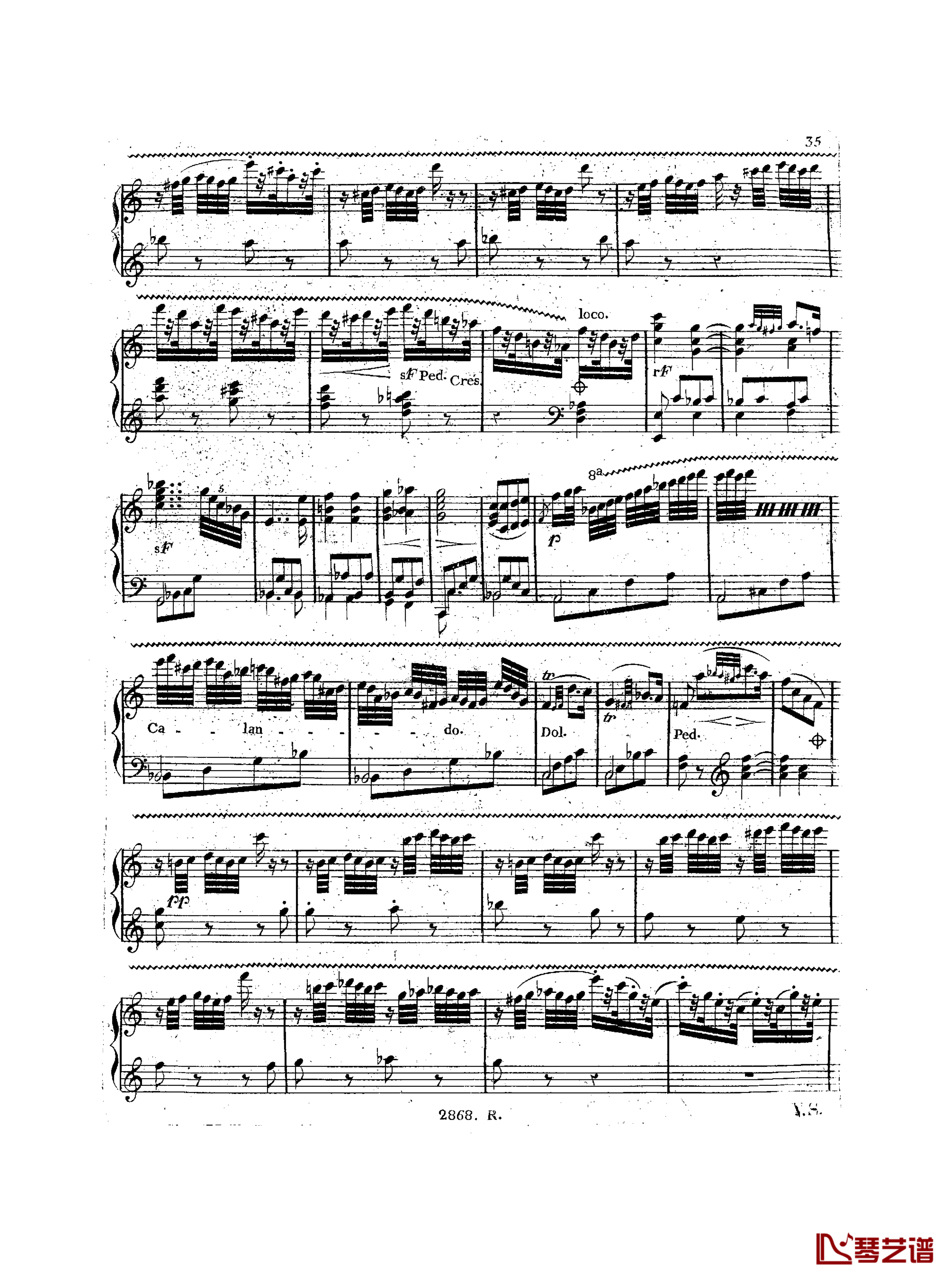 a小调钢琴协奏曲  Op.214钢琴谱-车尔尼-Czerny36
