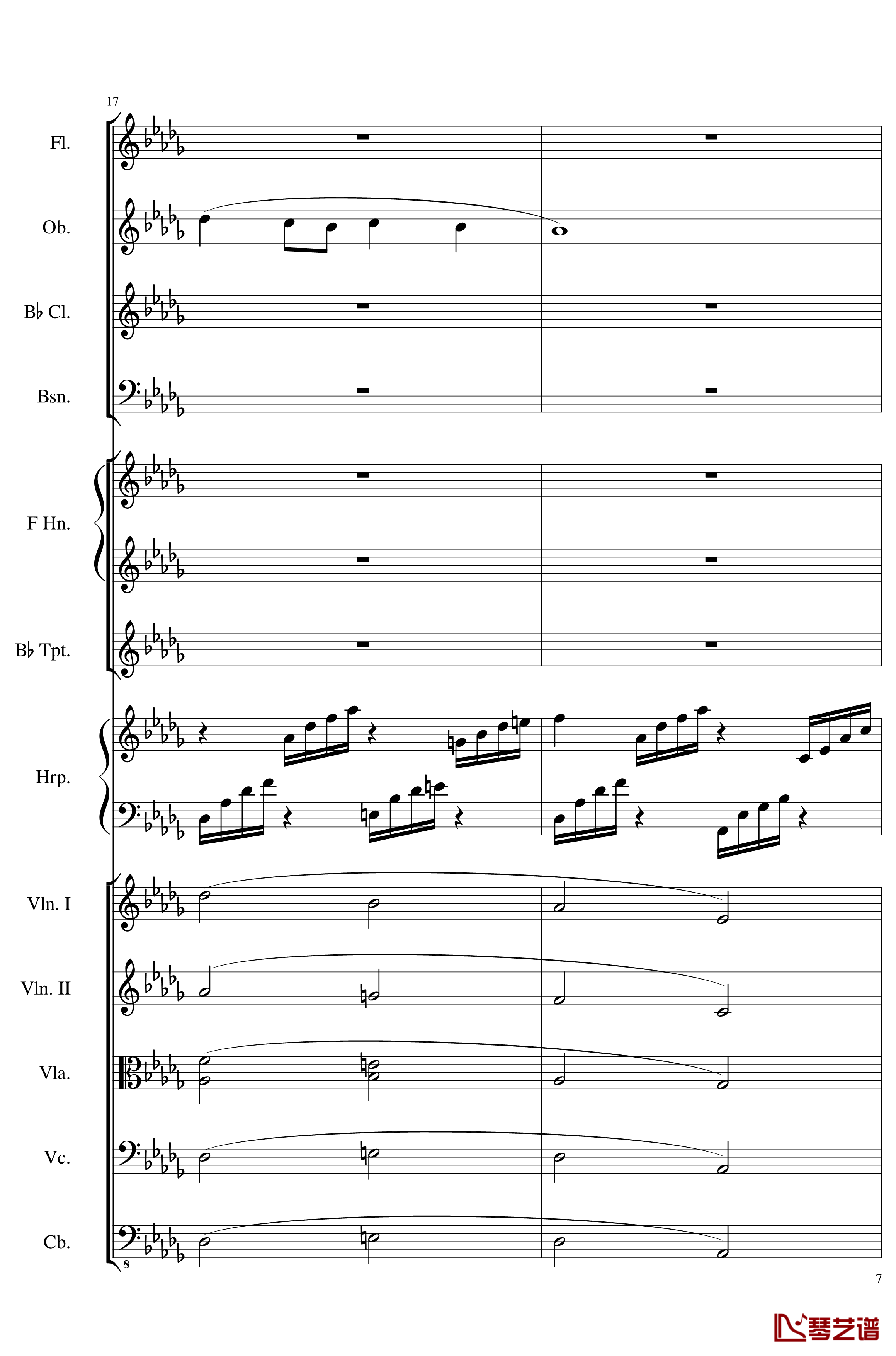 Clair de lune, Op.109钢琴谱-一个球7
