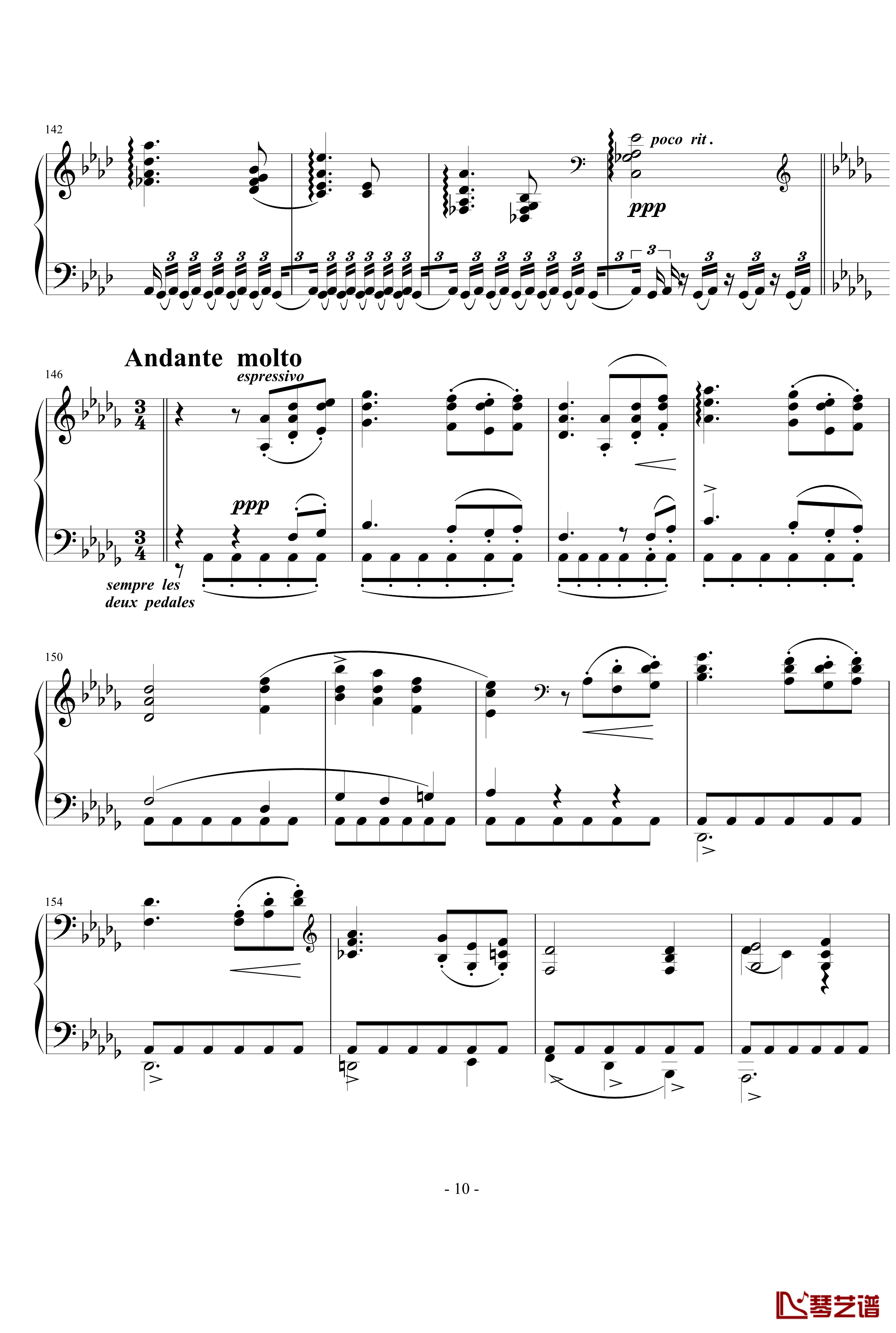 行板钢琴谱-勃拉姆斯-Brahms10