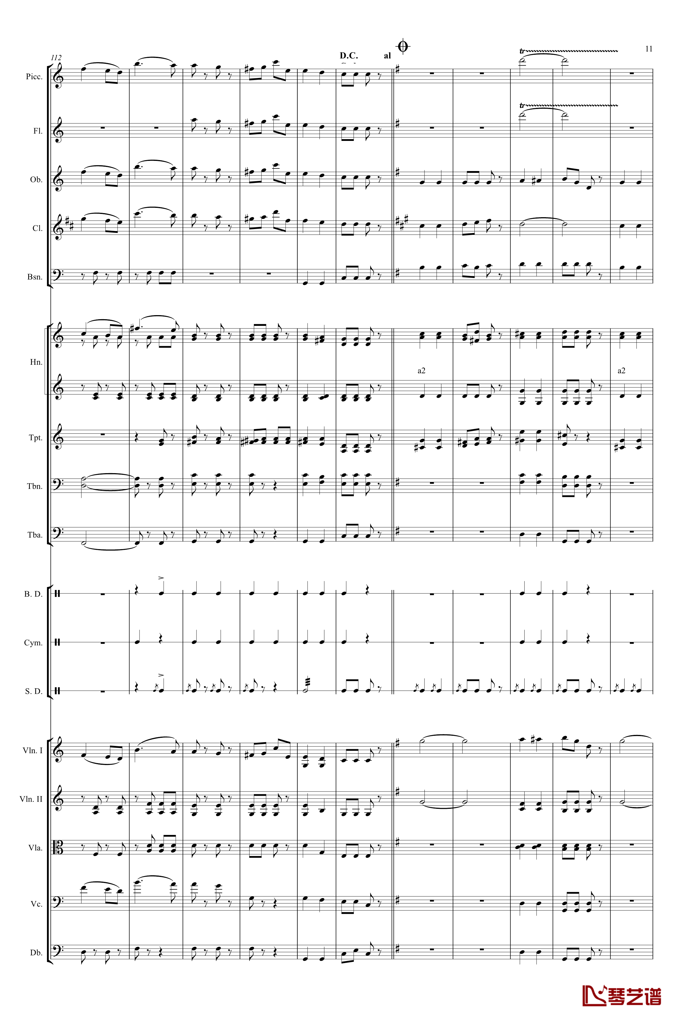 电闪雷鸣的快速波尔卡钢琴谱-Johann Jr. Strauss11