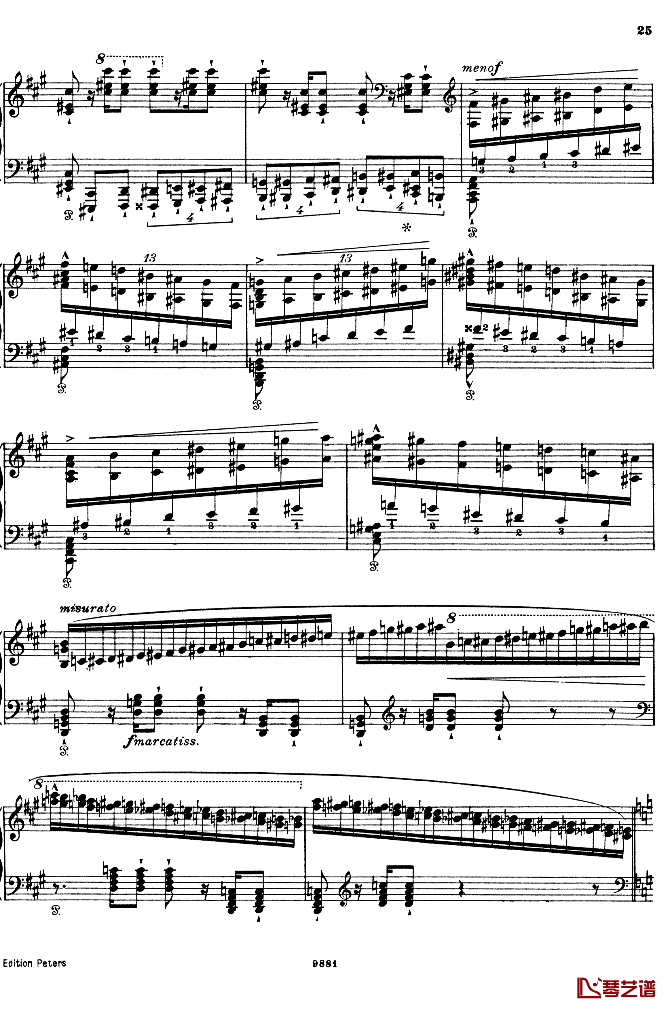 唐璜的回忆钢琴谱-李斯特 S.418-李斯特25