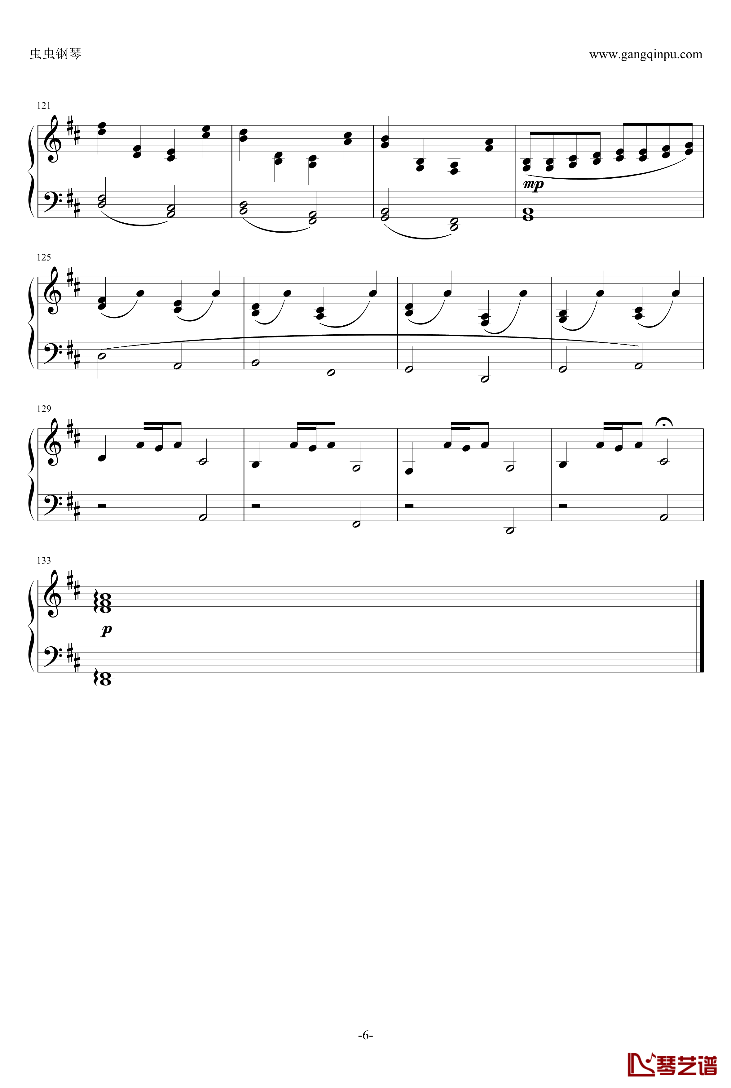 帕赫贝尔钢琴谱-Pacheble's Canon in D Long Version-Pachelbel6