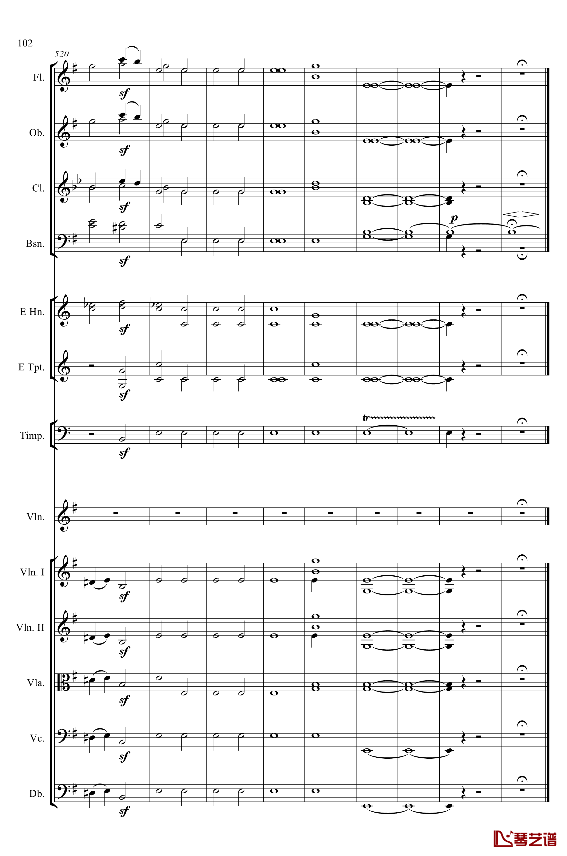 e小调小提琴协奏曲Op.64钢琴谱-第一乐章-门德尔松102