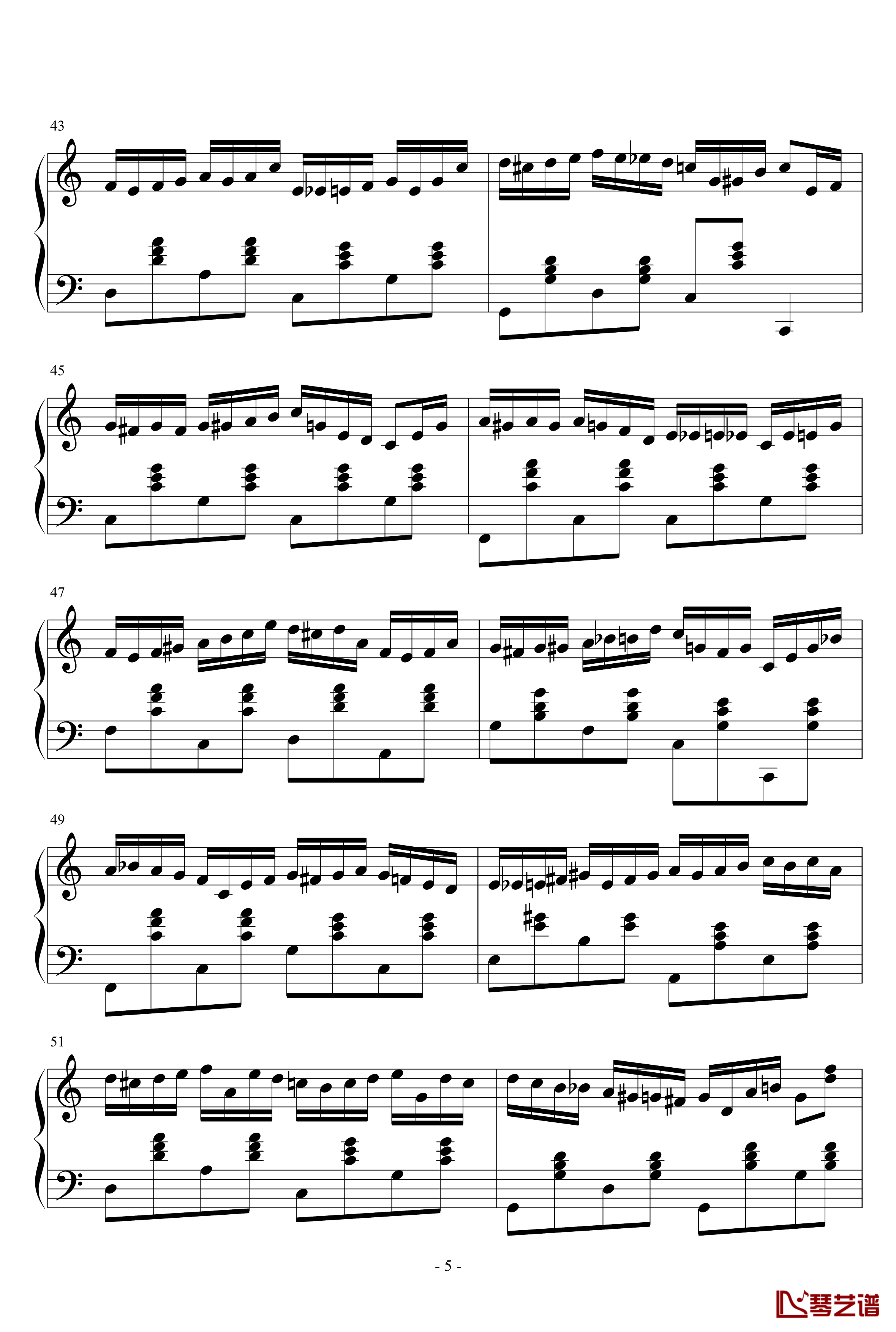 半音阶练习组曲钢琴谱-as21345