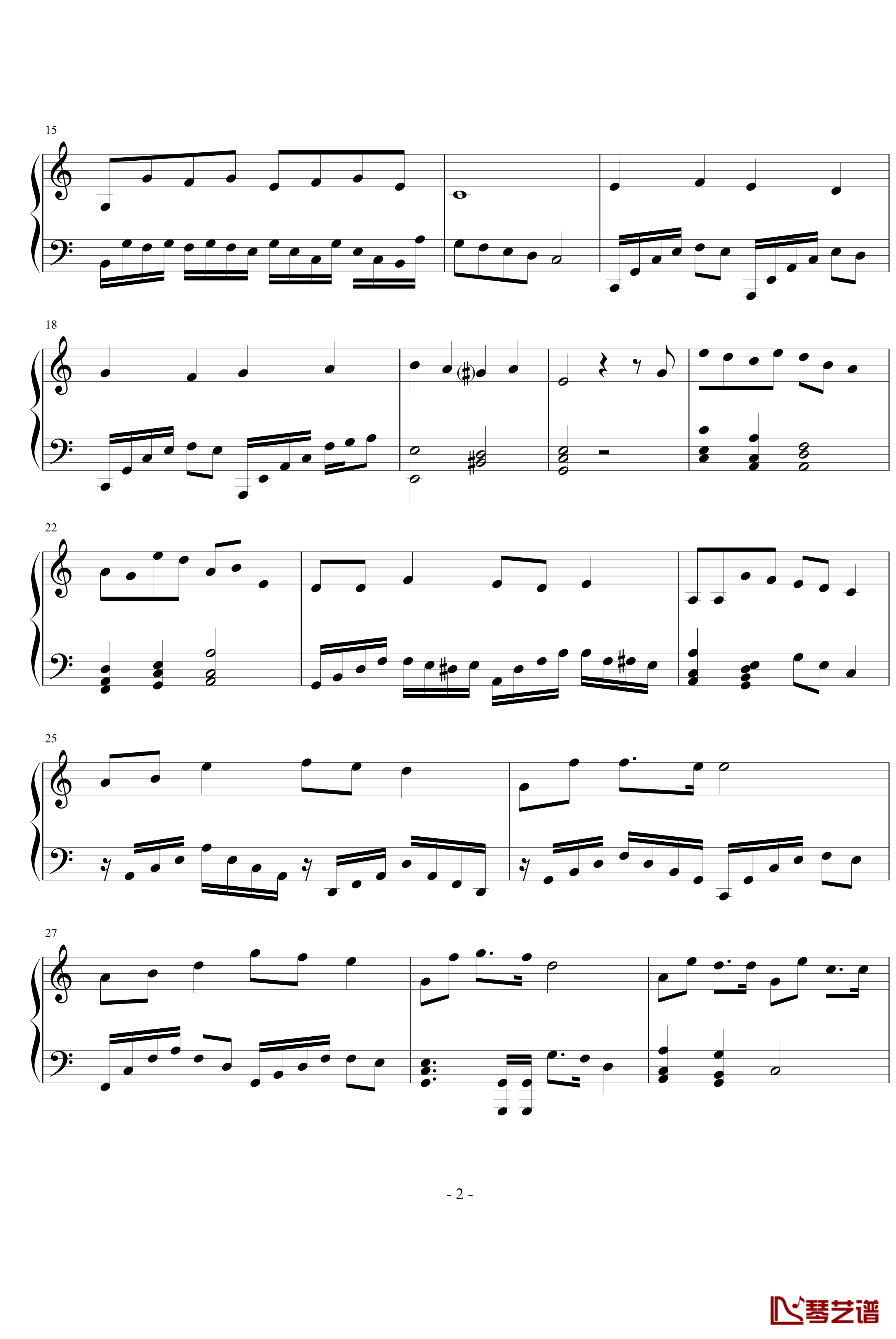 随想曲钢琴谱-独奏-v22