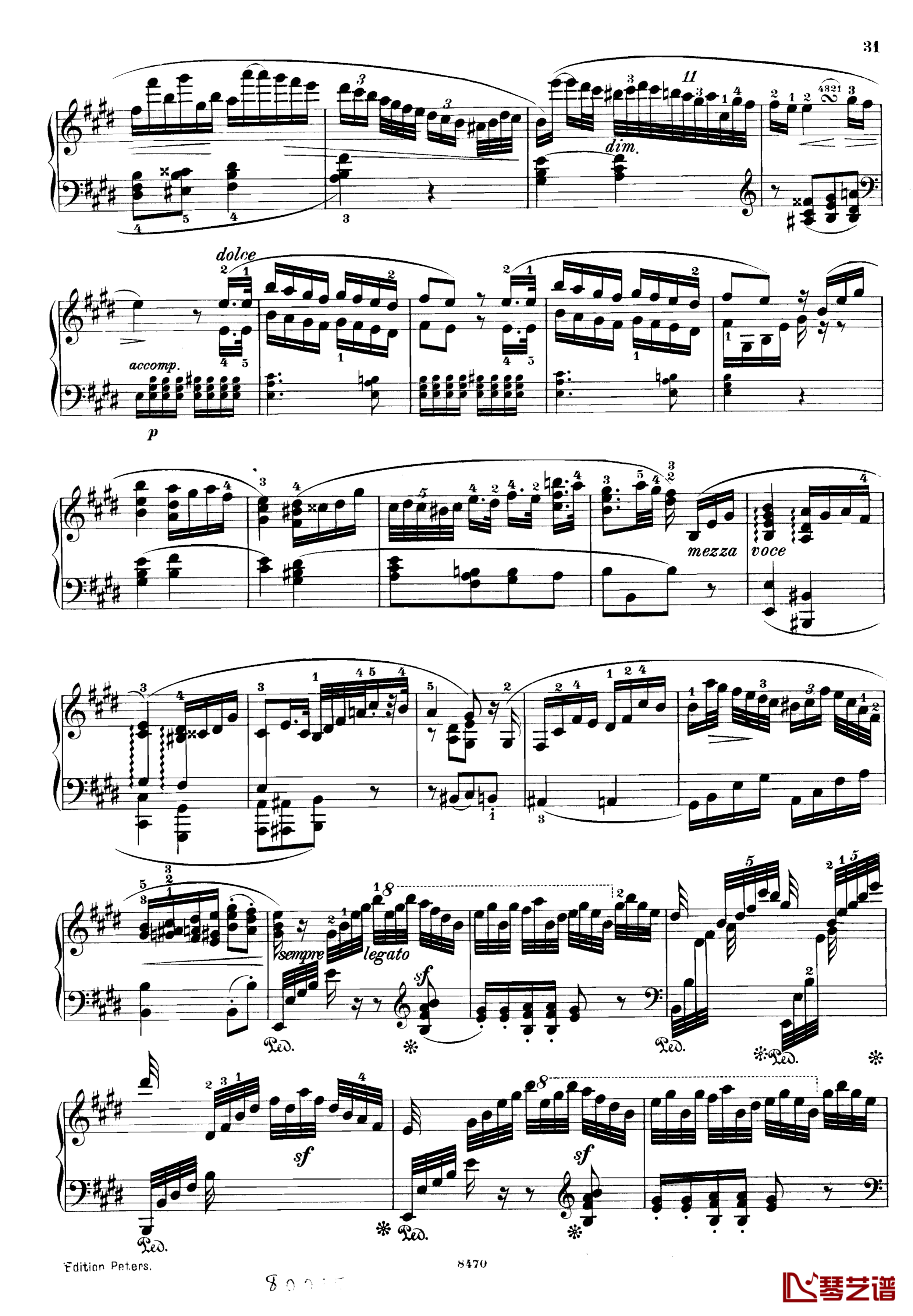 升c小调第三钢琴协奏曲Op.55钢琴谱-克里斯蒂安-里斯31