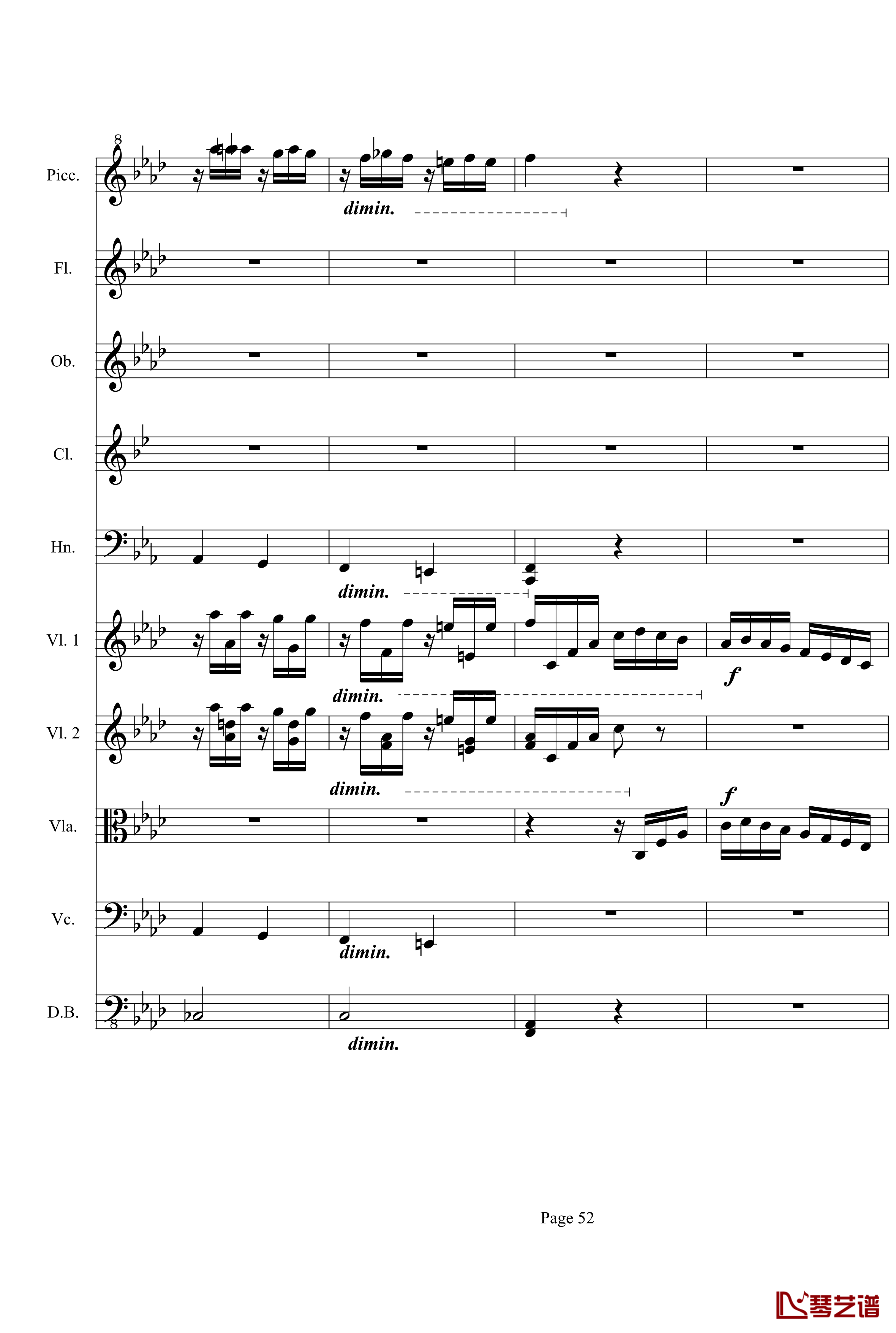 奏鸣曲之交响第23首Ⅲ钢琴谱--贝多芬-beethoven52