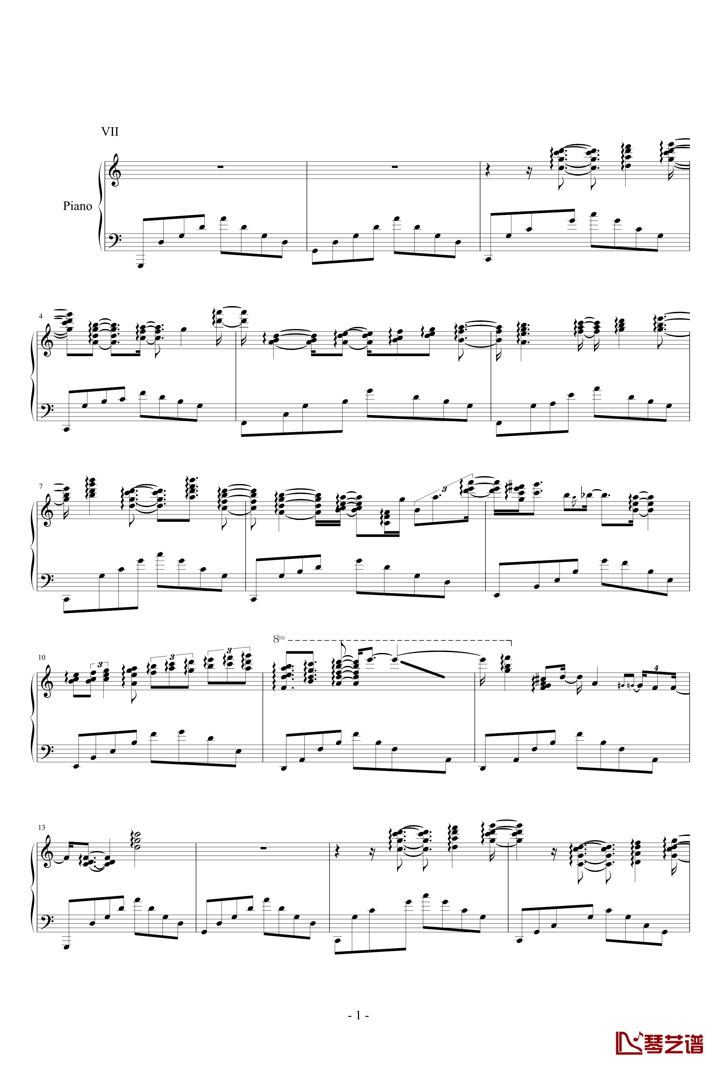 冥想集钢琴谱-修改-升c小调27