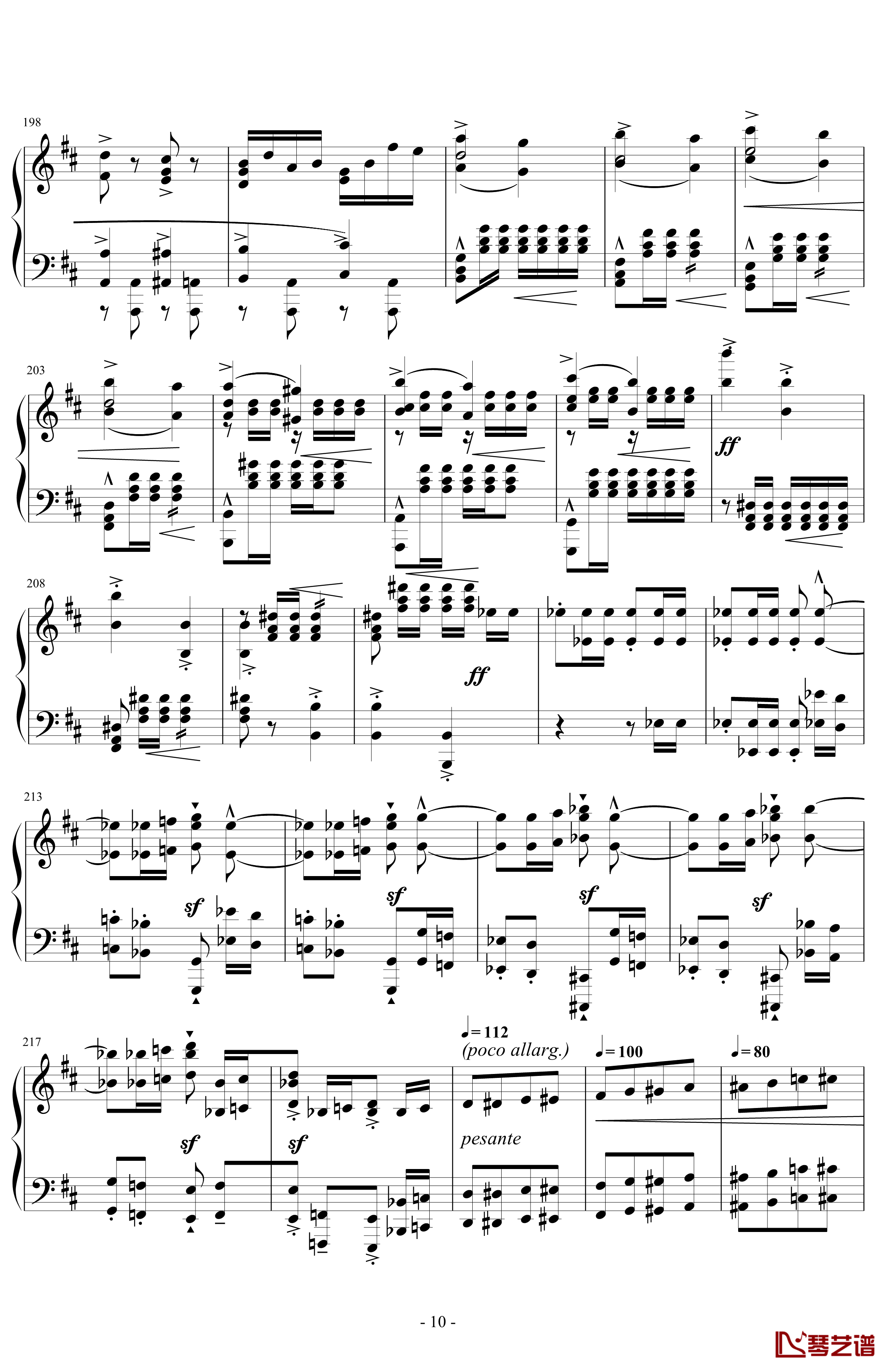 威风凛凛进行曲钢琴谱-钢琴-埃尔加-爆难第一号-Edward Elgar10