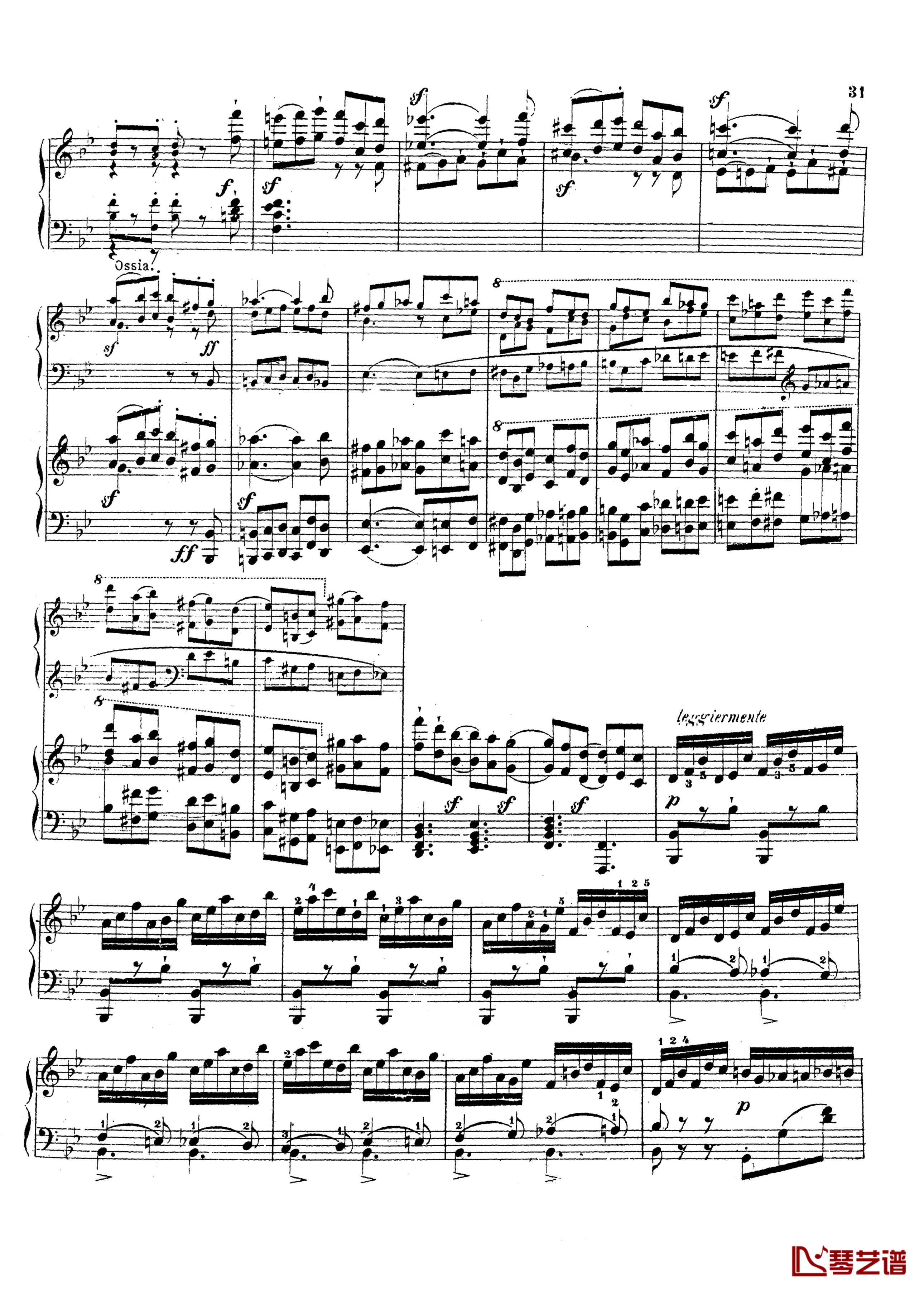 g小调第三钢琴协奏曲Op.58钢琴谱-莫谢莱斯30