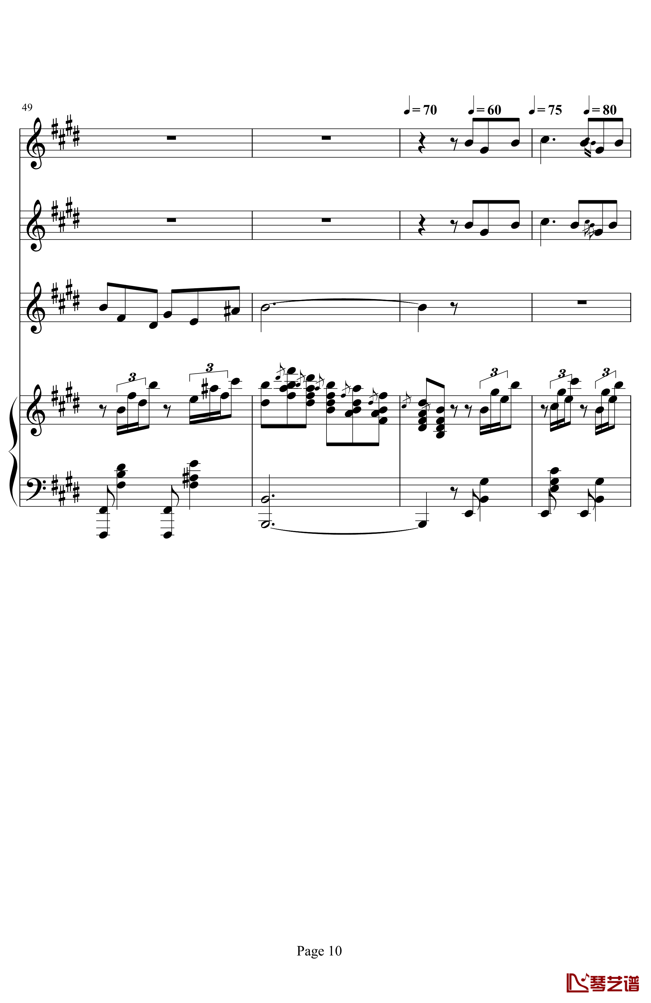 Mattinata钢琴谱-黎明-世界名曲10