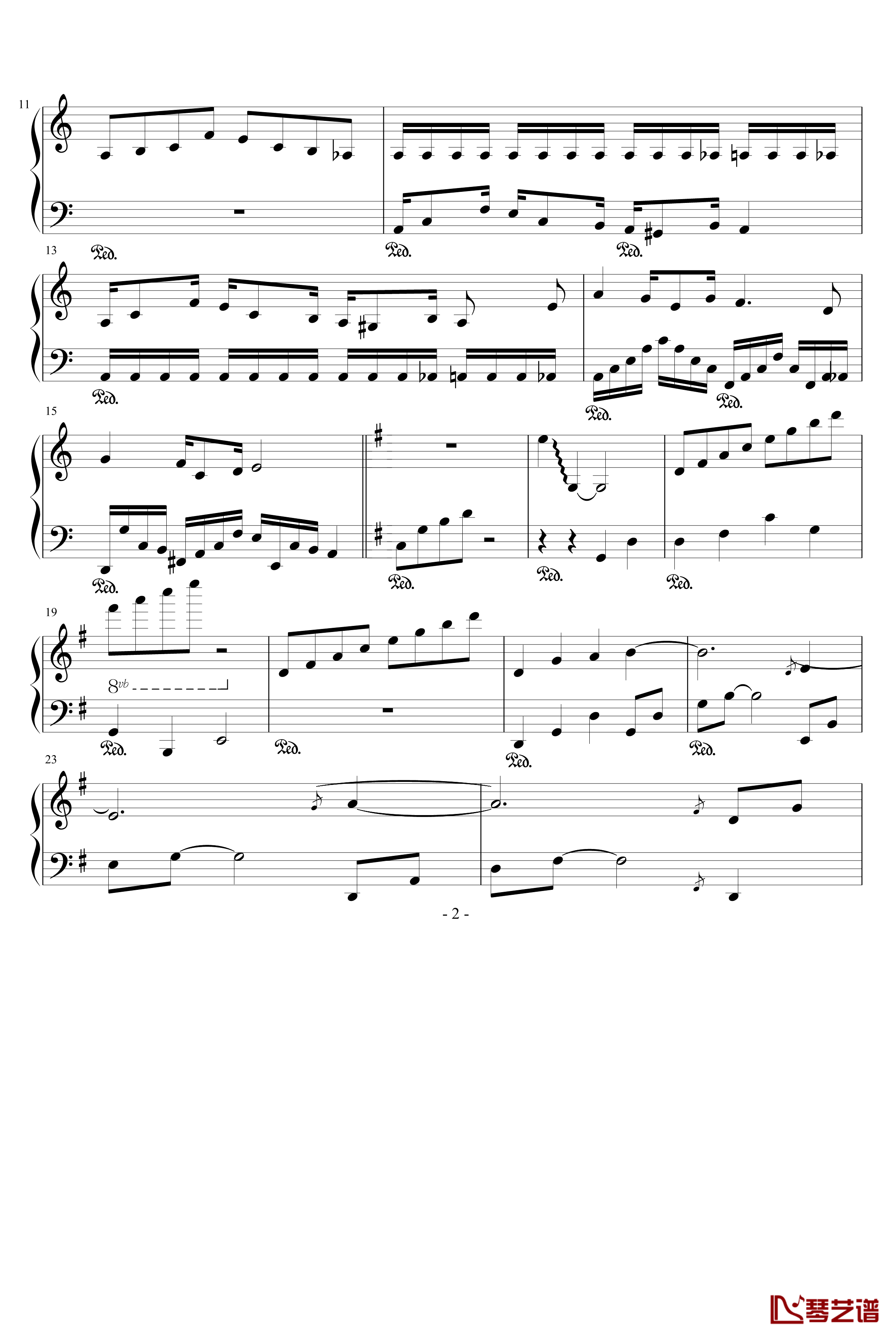 CG的旋律钢琴谱-97525xc2