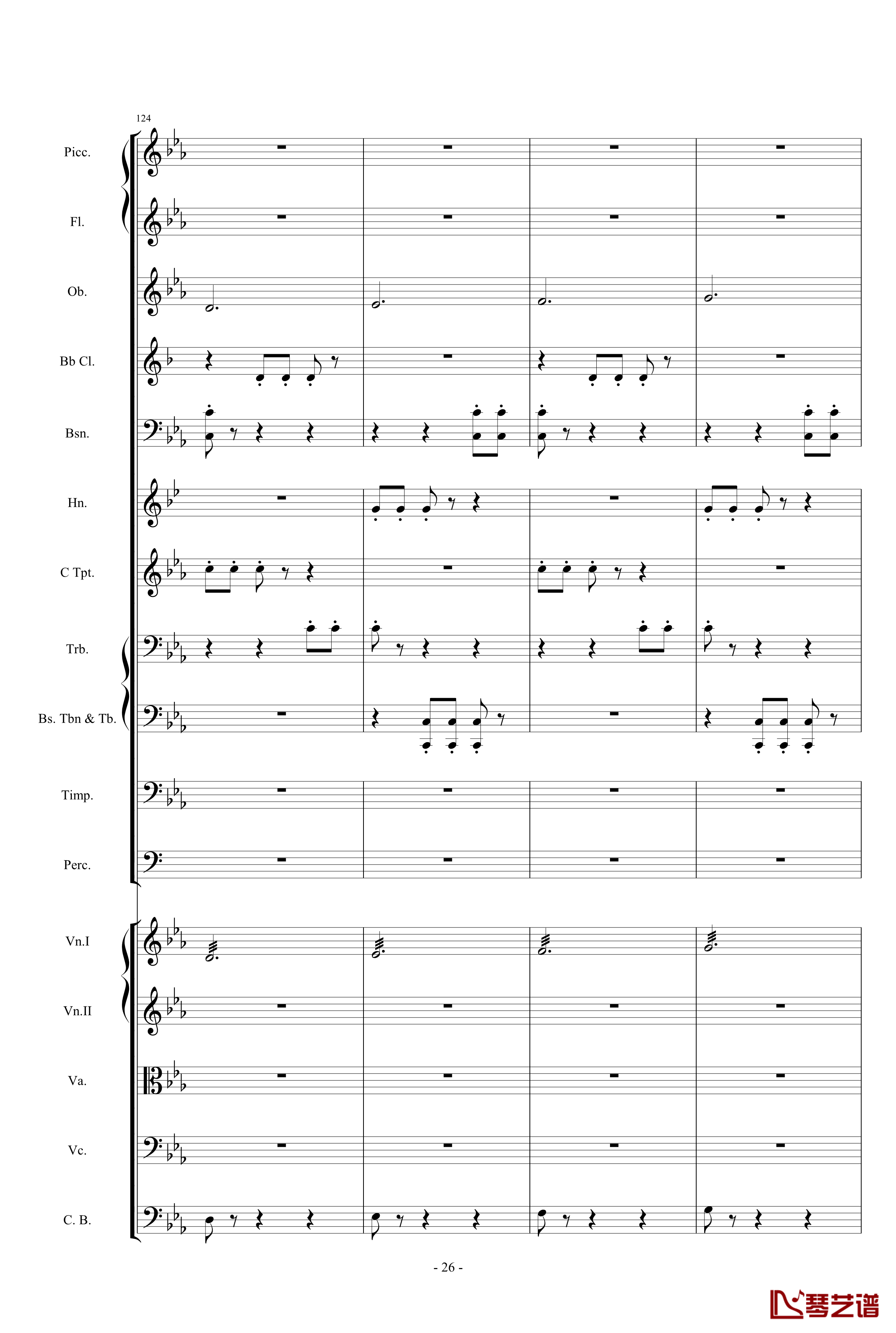 愤怒的小鸟交响曲第三乐章Op.5 no.3钢琴谱-1057257826