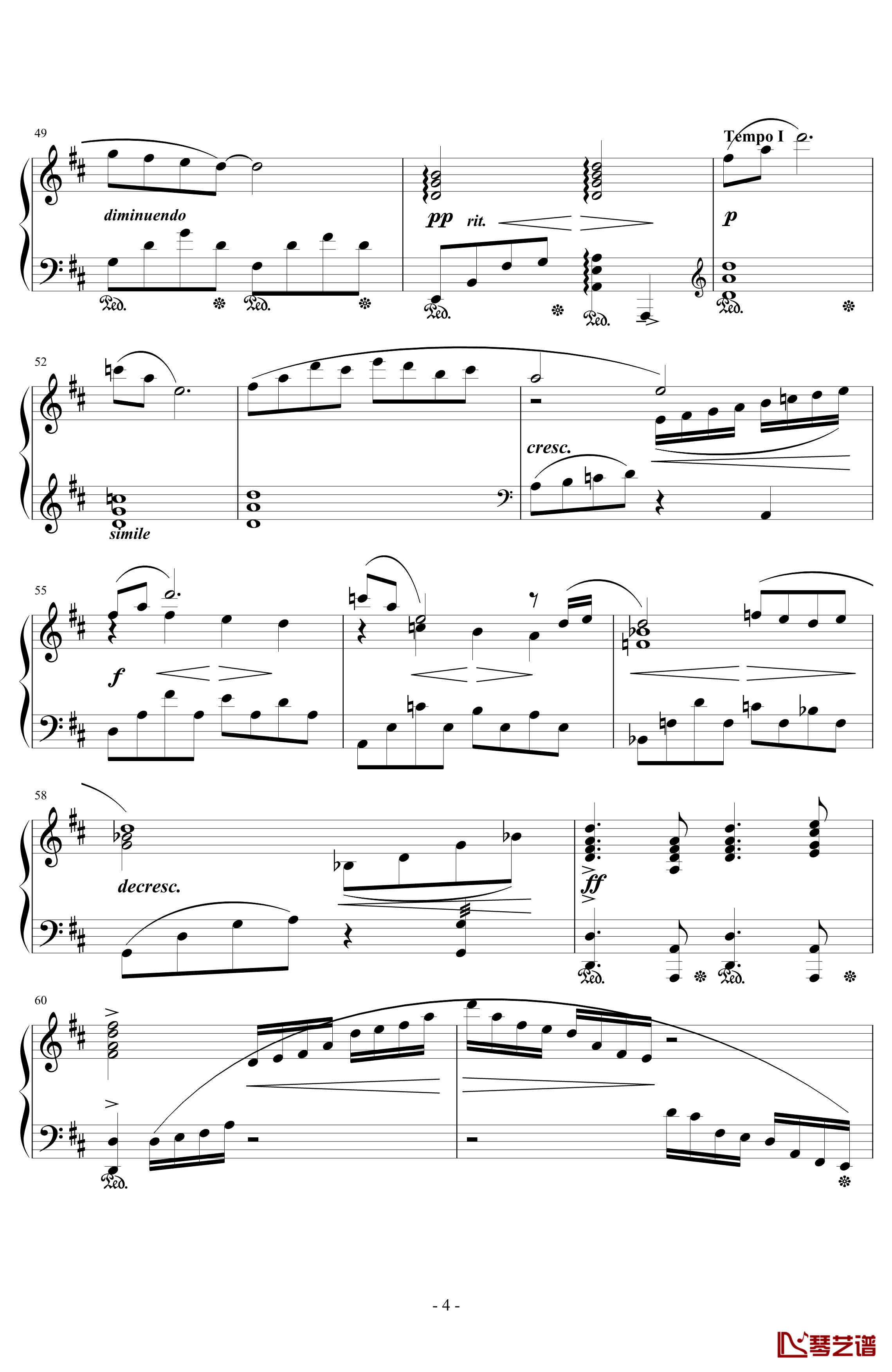 Aerith's Theme钢琴谱-浜口史郎4