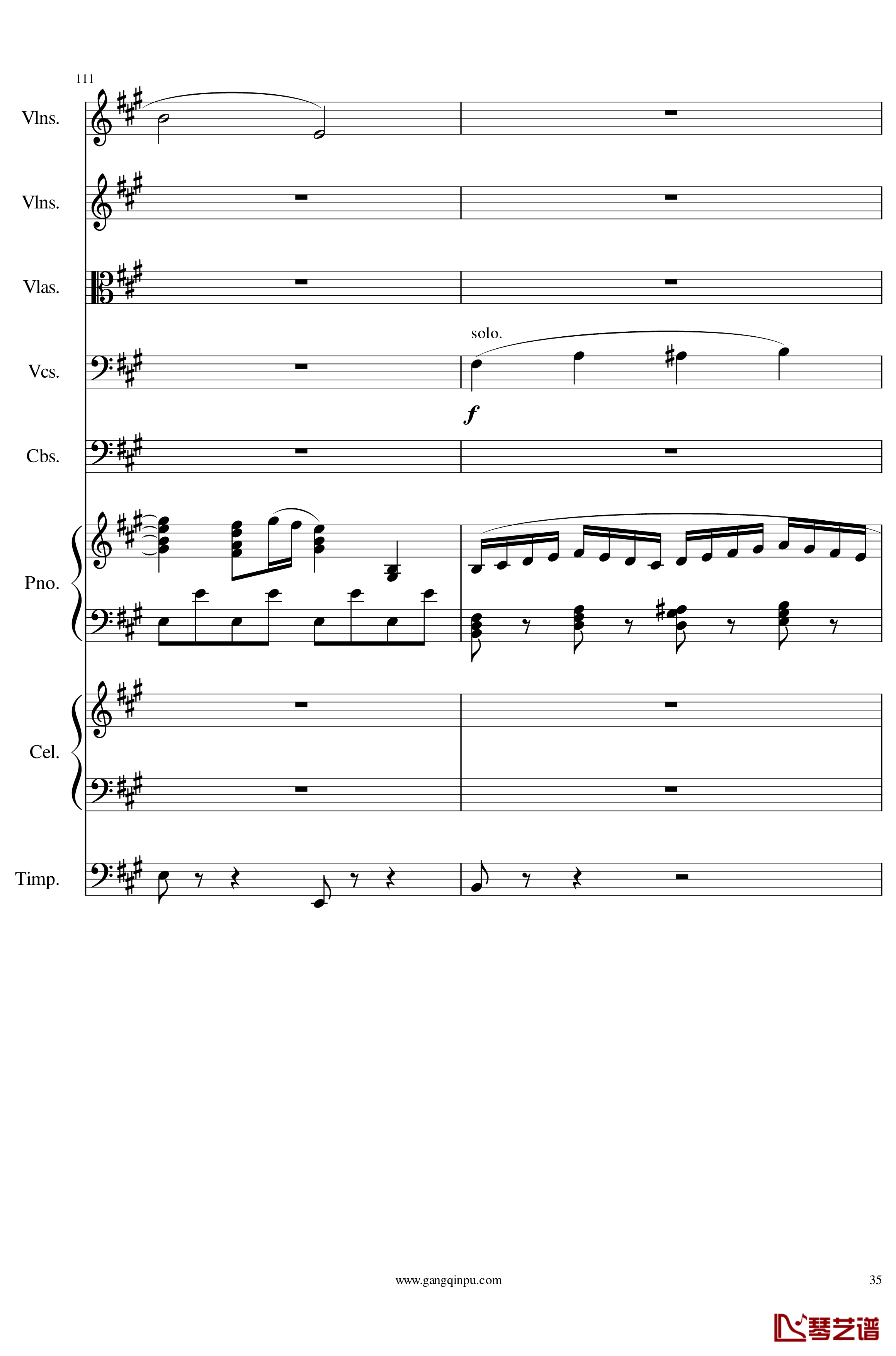 光高校庆序曲Op.44钢琴谱-一个球35